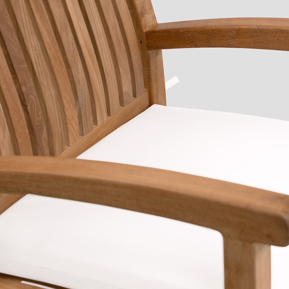 Sunbrella® Savannah Armchair Cushion | White - view 3