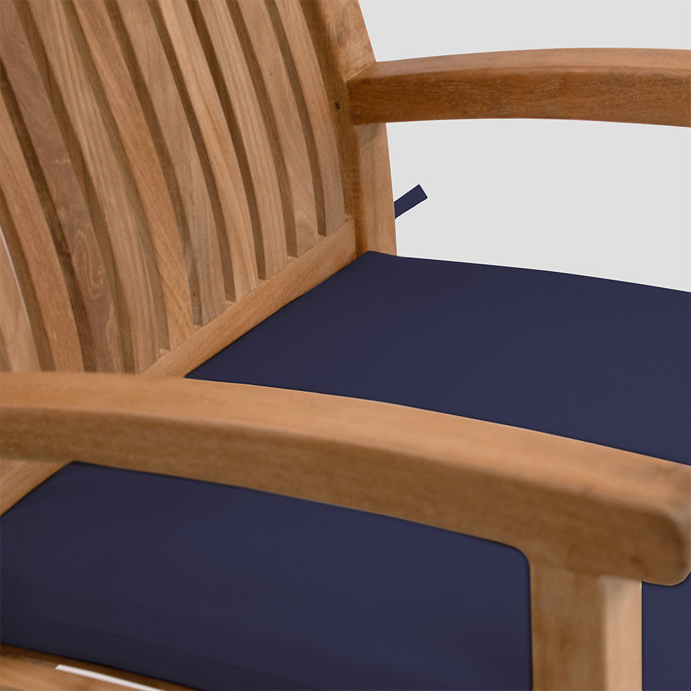 Sunbrella® Savannah Armchair Cushion | Navy Blue