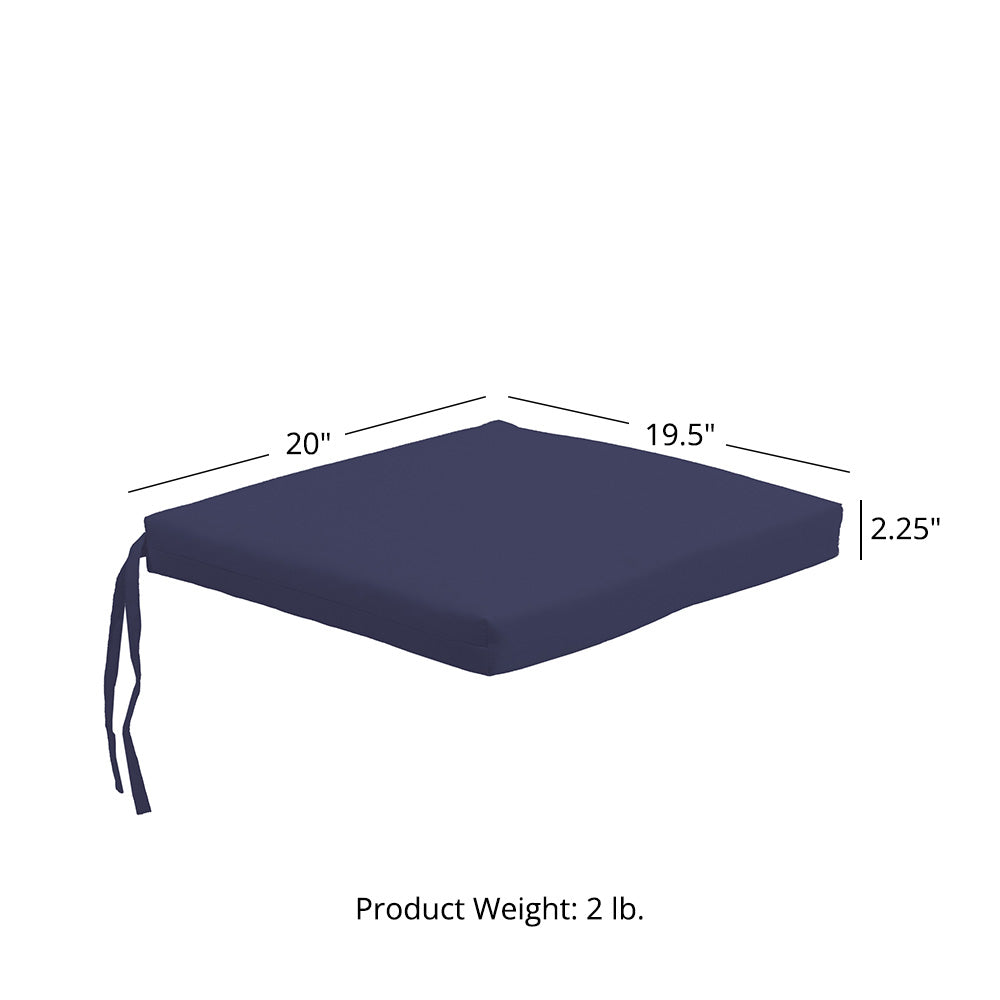 Sunbrella® Savannah Armchair Cushion | Navy Blue