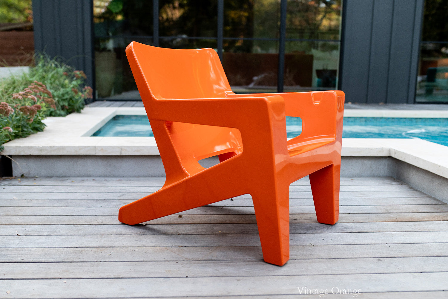 Tupelo Bask Lounge Chair | Vintage Orange