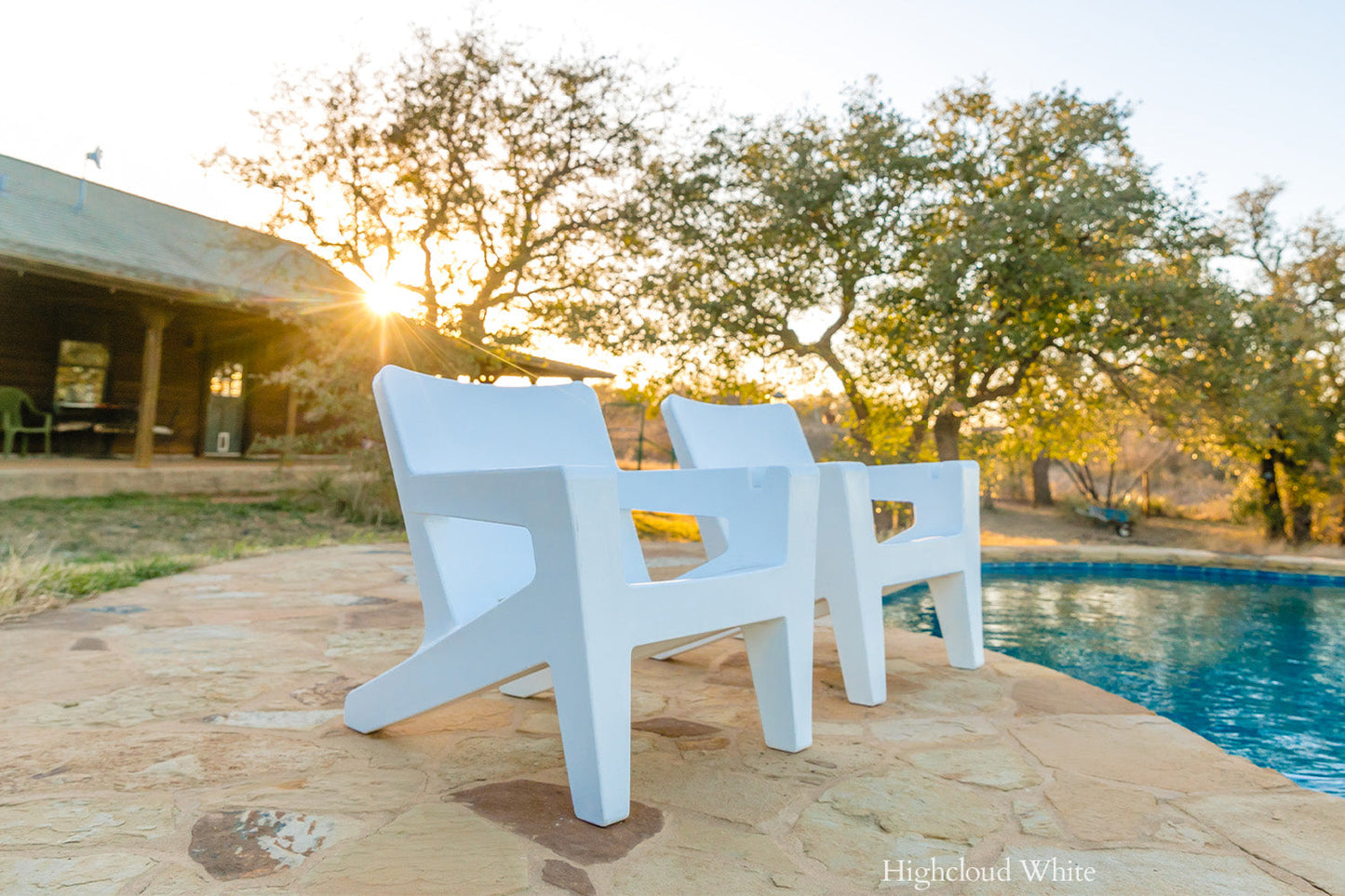 Tupelo Bask Lounge Chair | Highcloud White - view 4