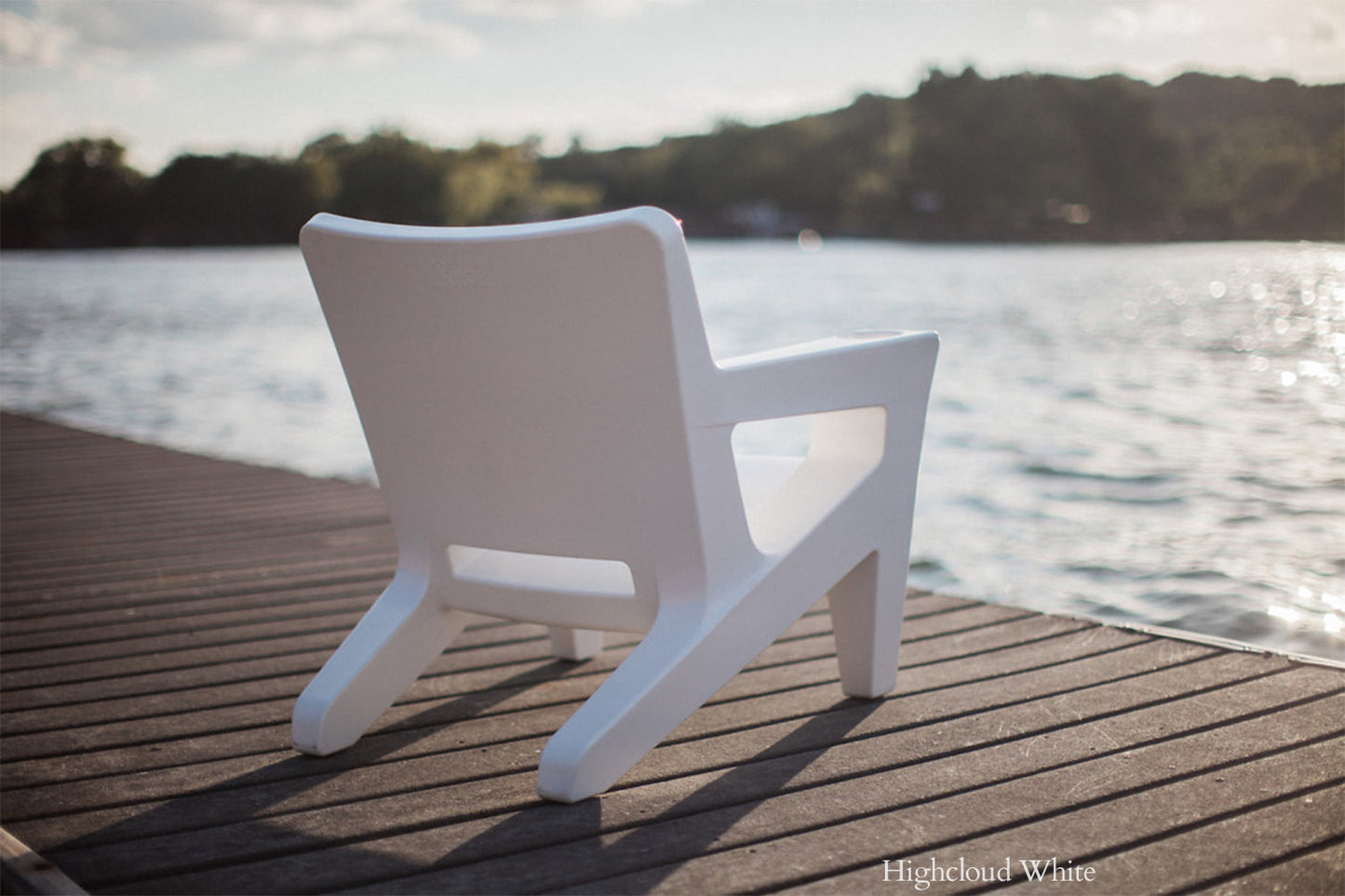 Tupelo Bask Lounge Chair | Highcloud White - view 5