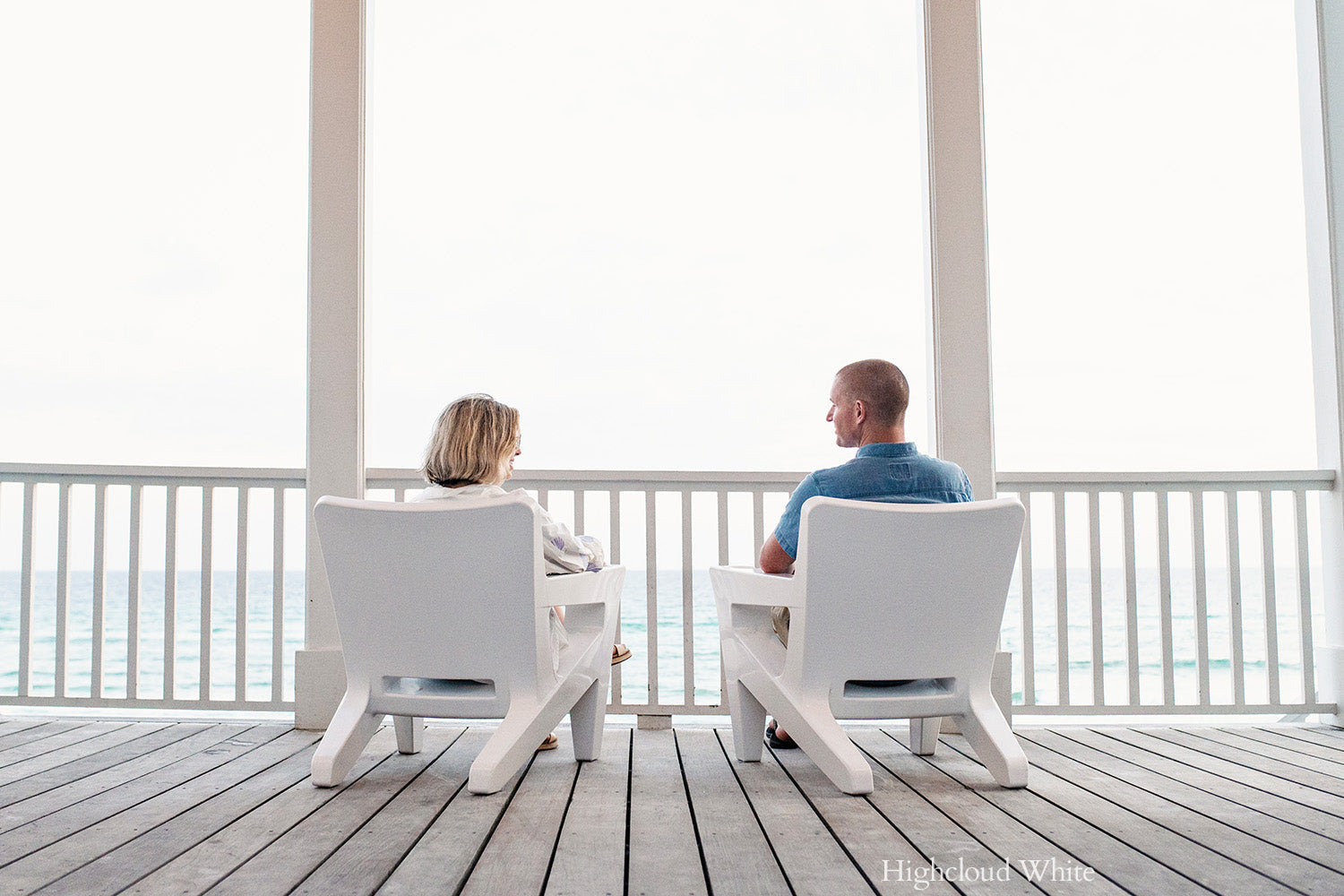 Tupelo Bask Lounge Chair | Highcloud White