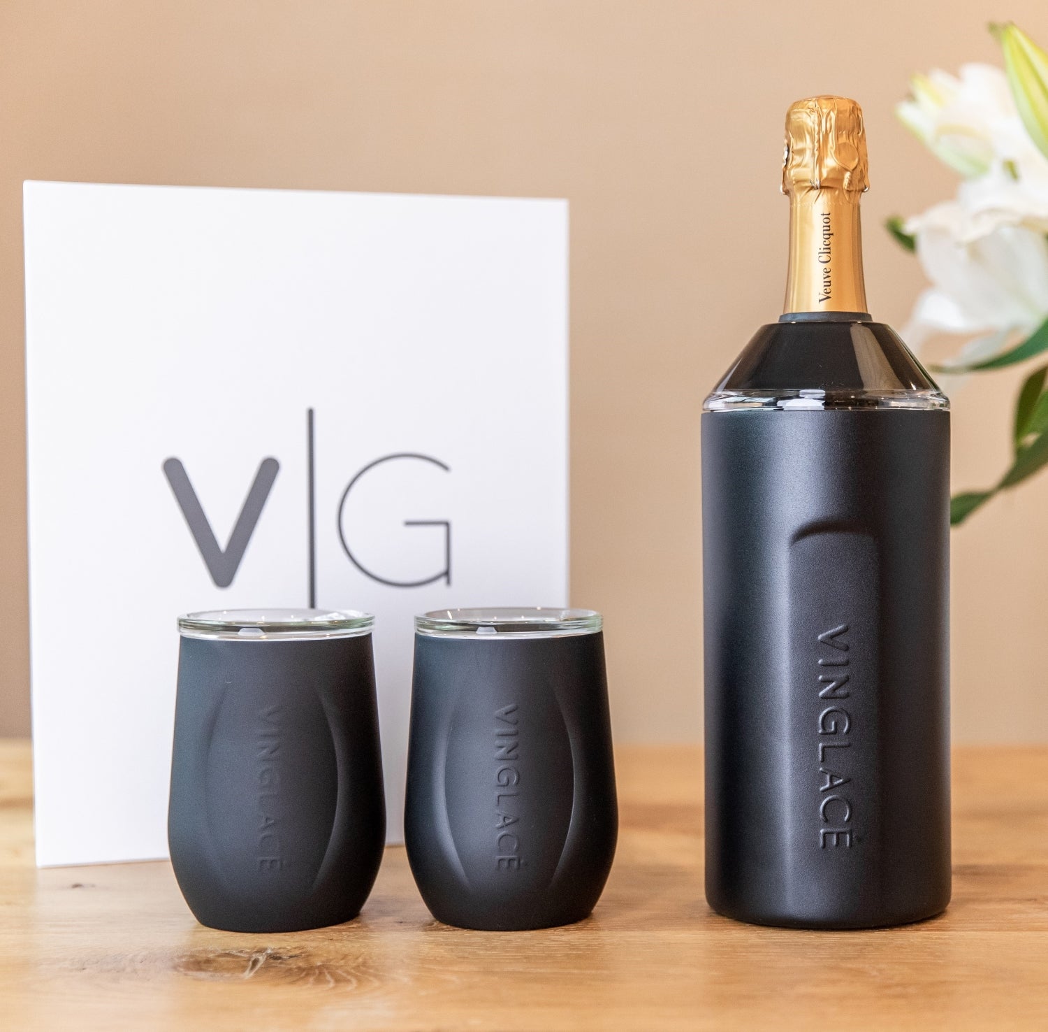 Vinglacé Wine Gift Set | Black