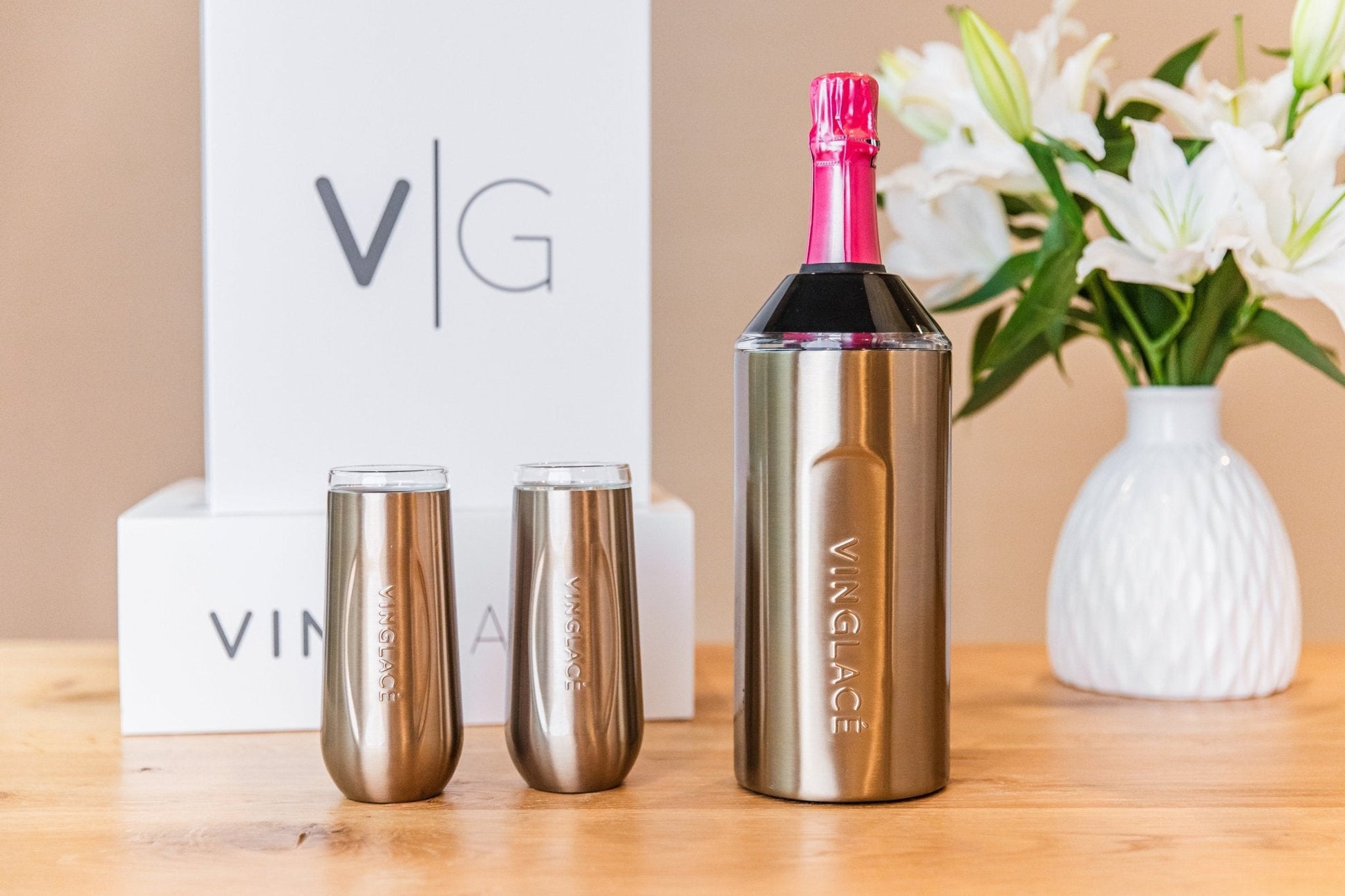 Vinglacé Champagne Gift Set | Copper