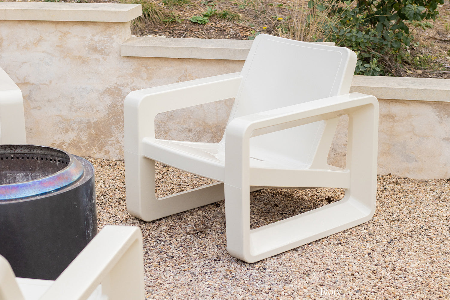 Tupelo Deck Lounge Chair | Ivory