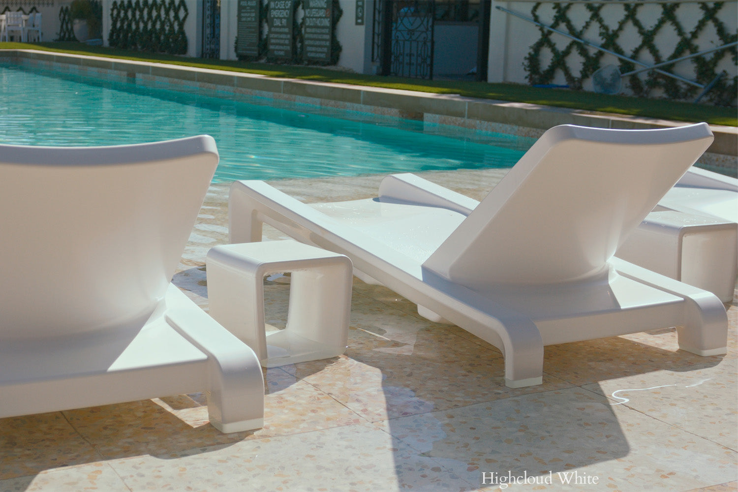 Tupelo Deck Chaise Lounge | Highcloud White