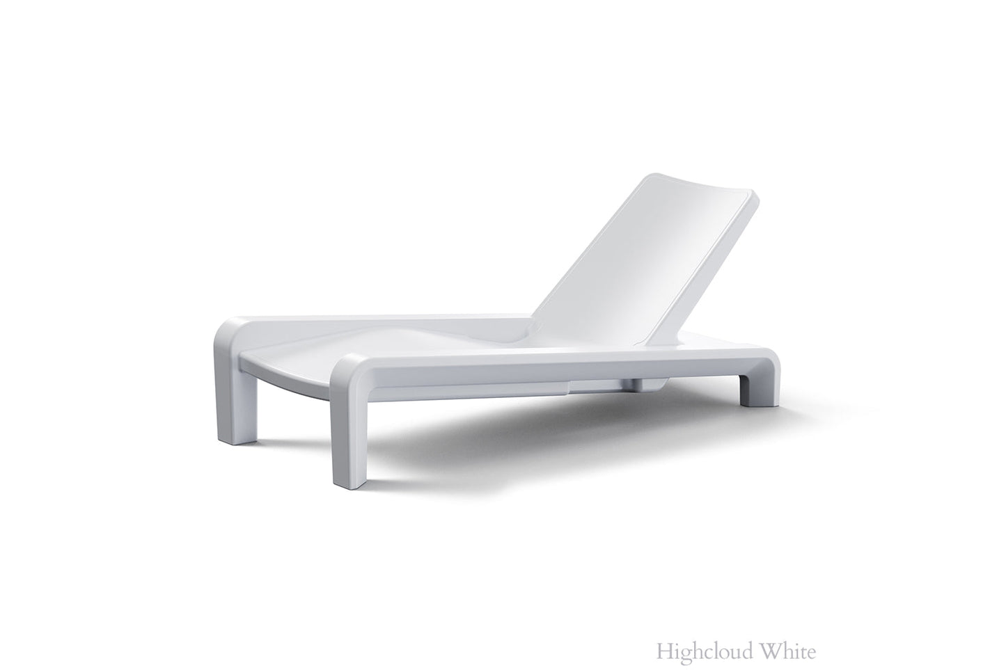 Tupelo Deck Chaise Lounge | Highcloud White - view 1