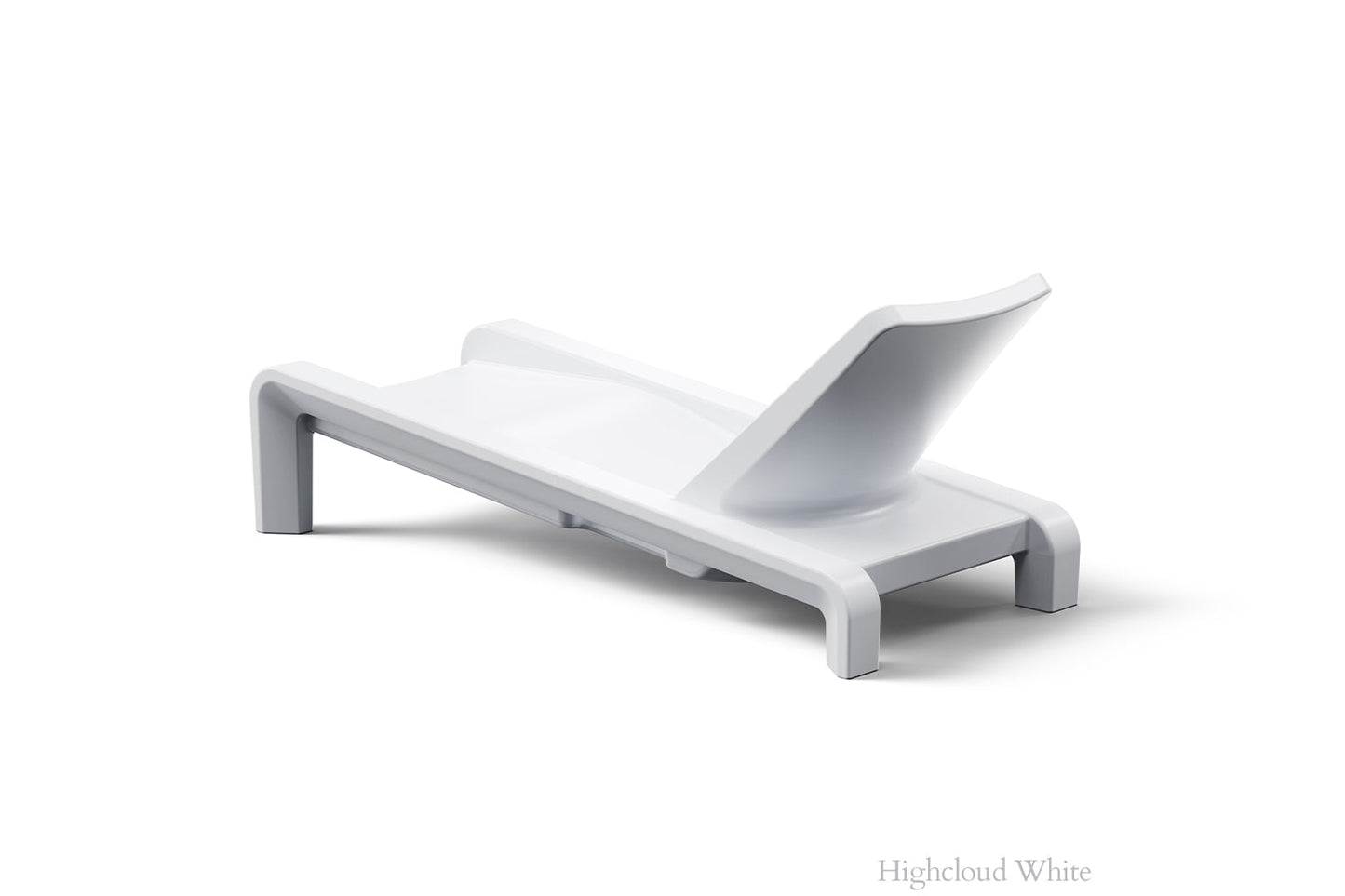Tupelo Deck Chaise Lounge | Highcloud White - view 2