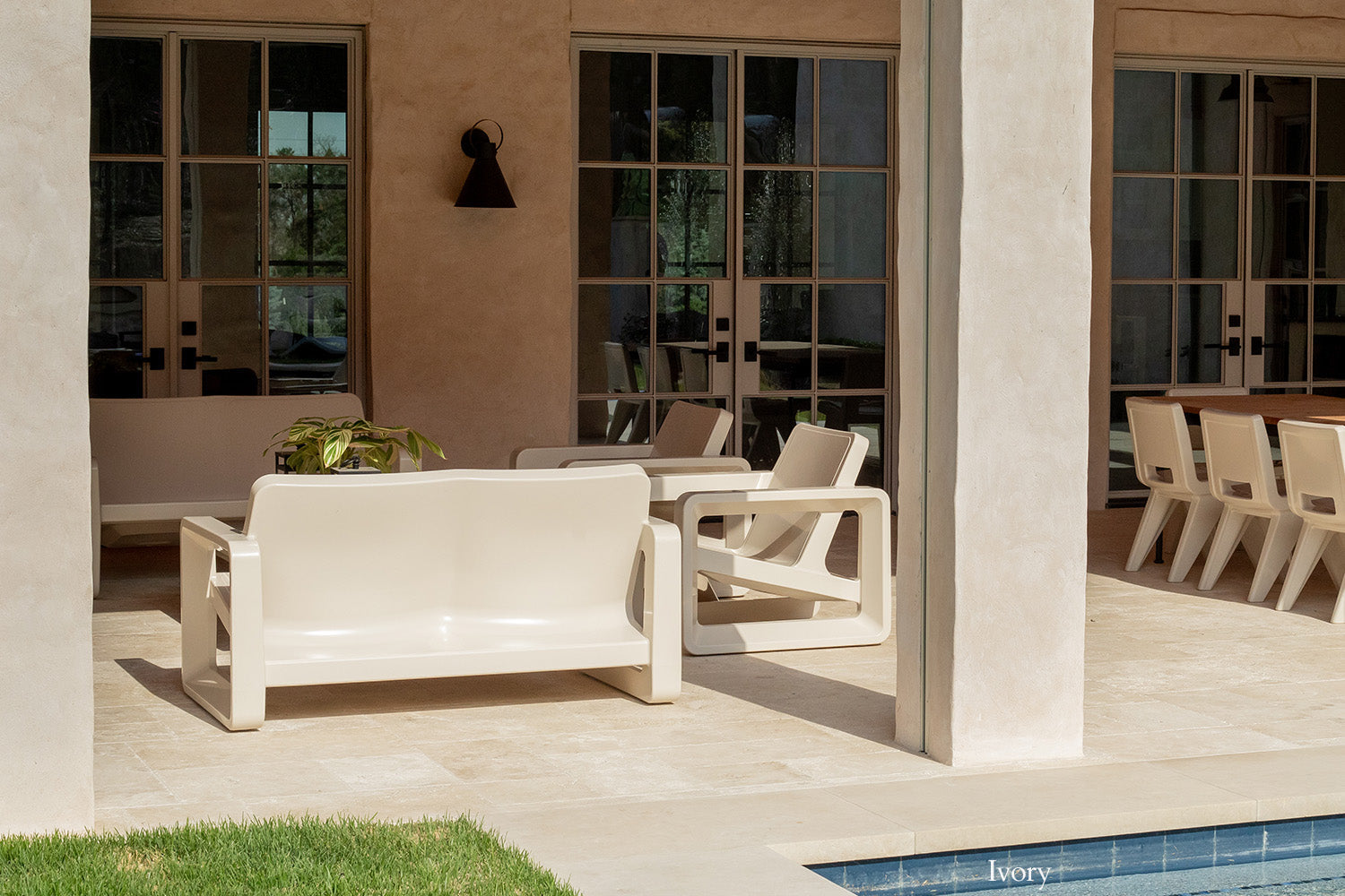 Tupelo Deck Loveseat | Ivory