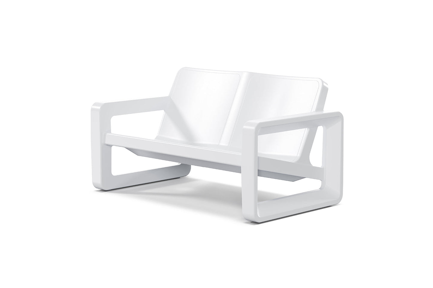 Tupelo Deck Loveseat | Highcloud White - view 1