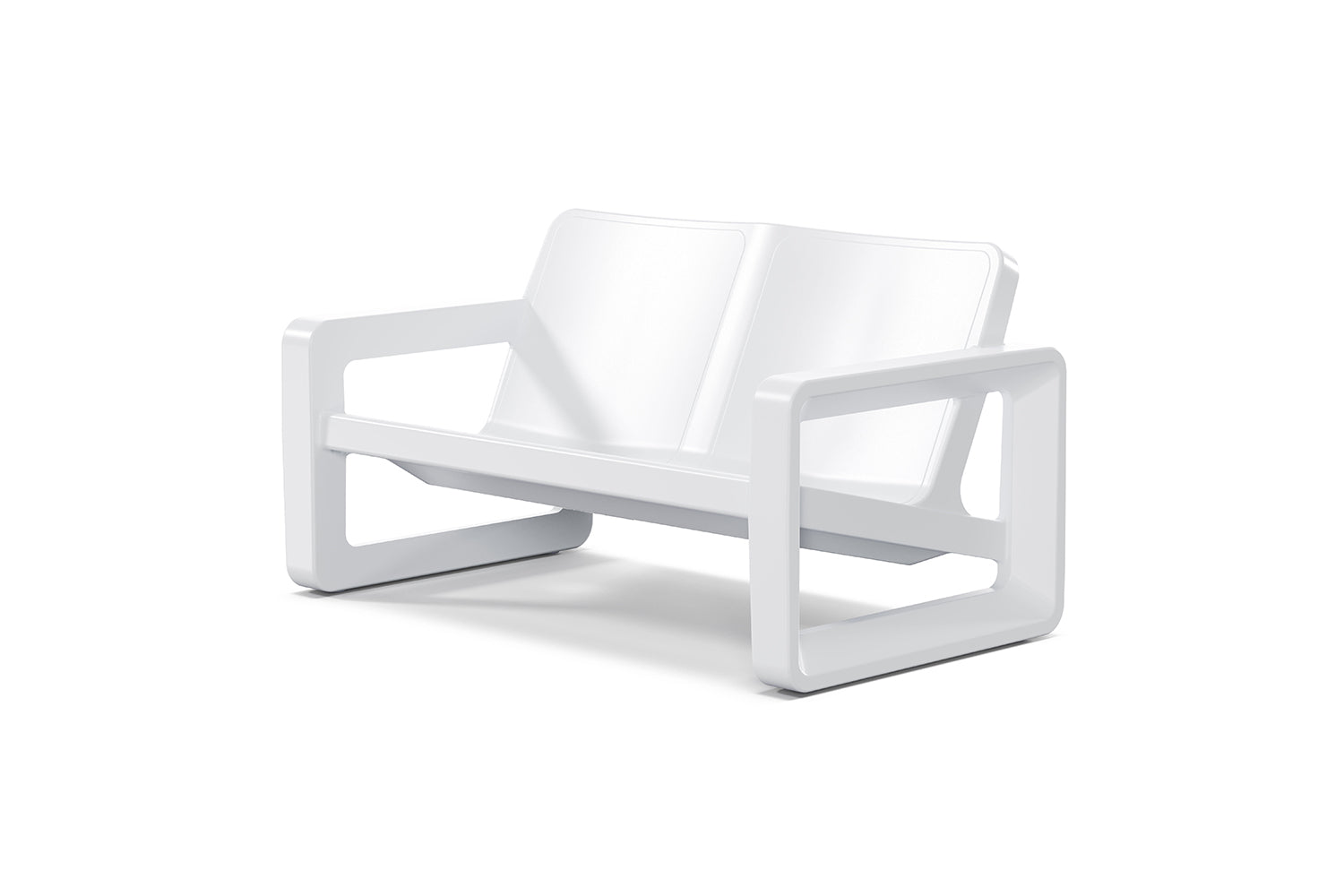 Tupelo Deck Loveseat | Highcloud White