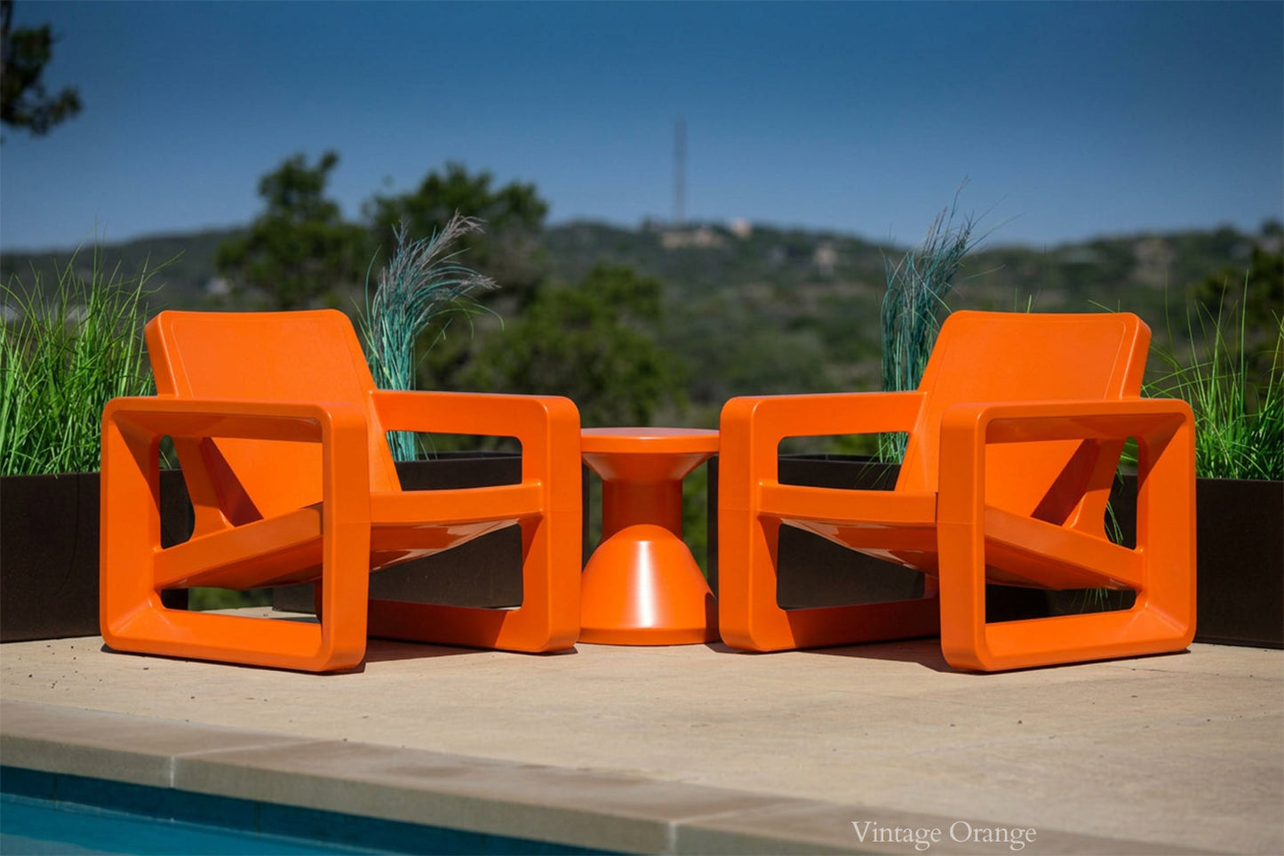 Tupelo Fluent Side Table | Vintage Orange - view 3