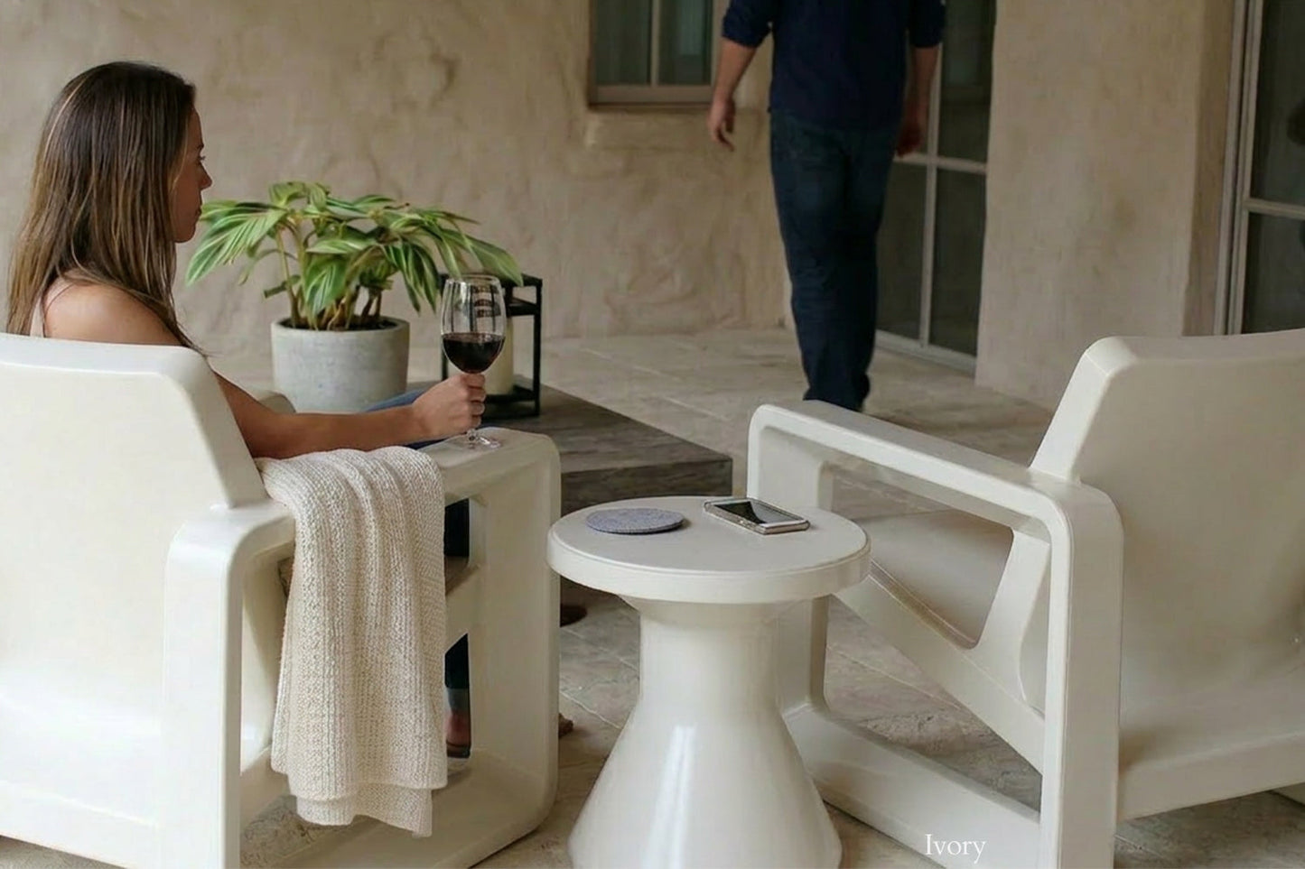 Tupelo Fluent Side Table | Ivory - view 15