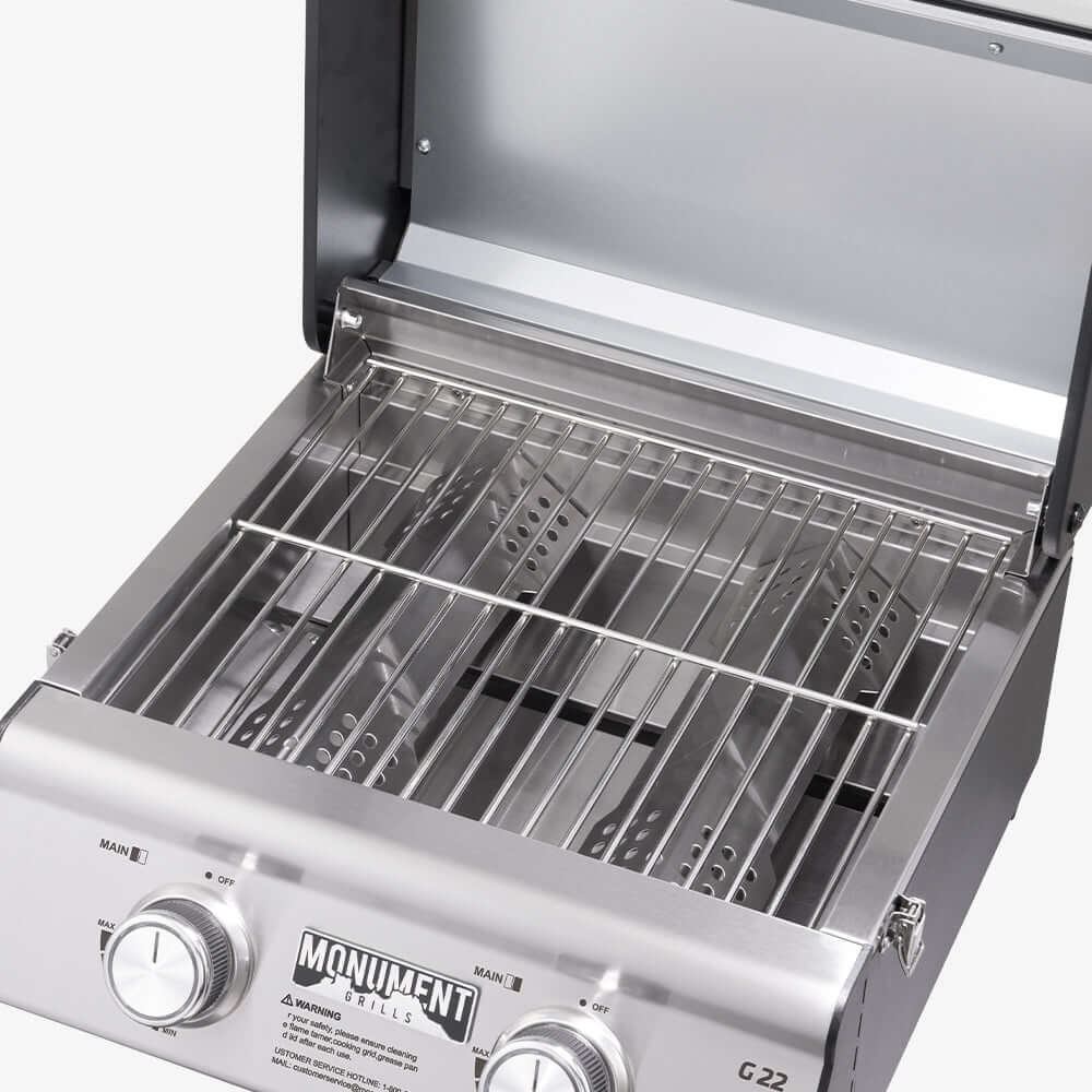 Monument G22 - Stainless Tabletop Propane Gas Grill | G22 & Grill Cover - view 23