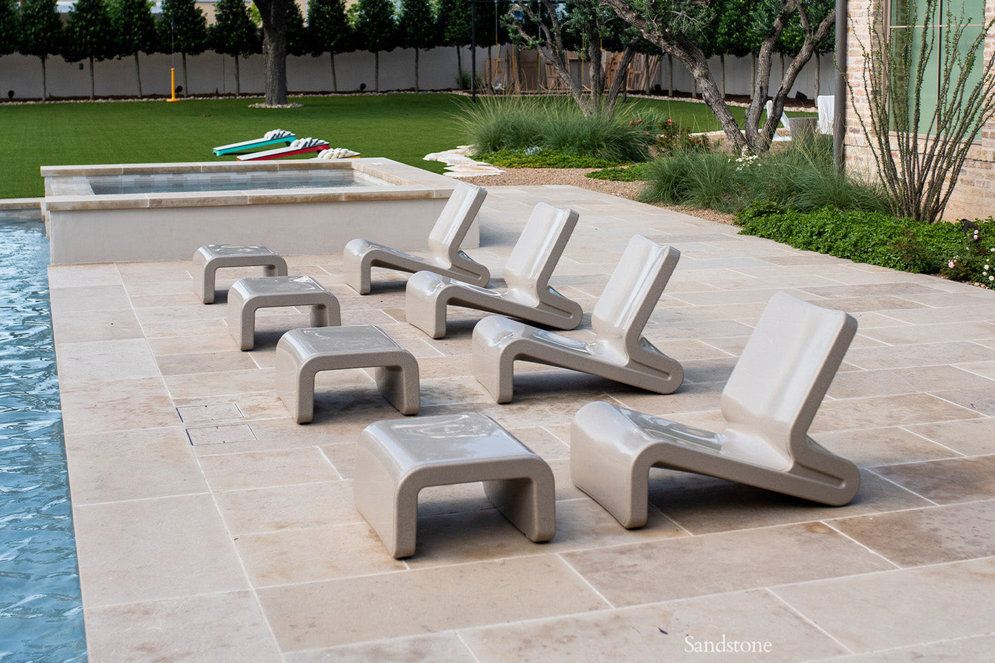 Tupelo Line Ottoman | Sandstone - view 8