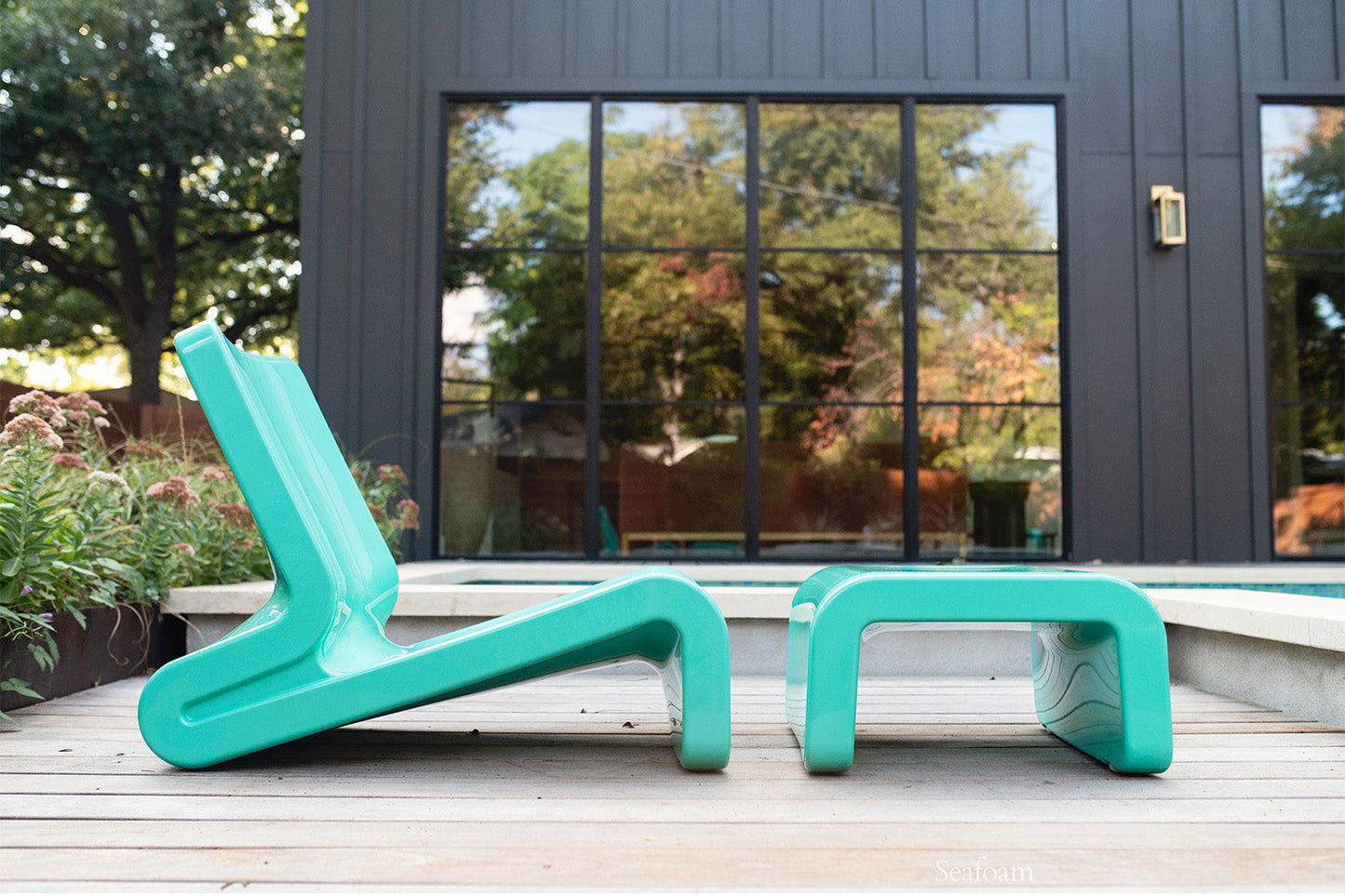 Tupelo Line Ottoman | Seafoam Green - view 6