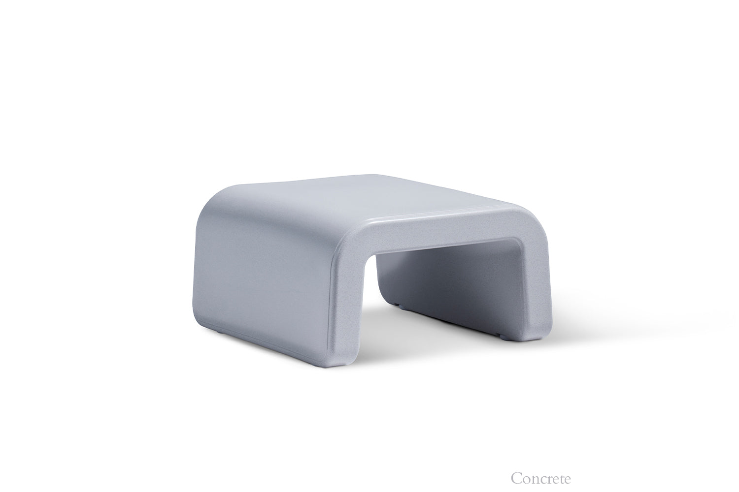 Tupelo Line Ottoman | Concrete Gray