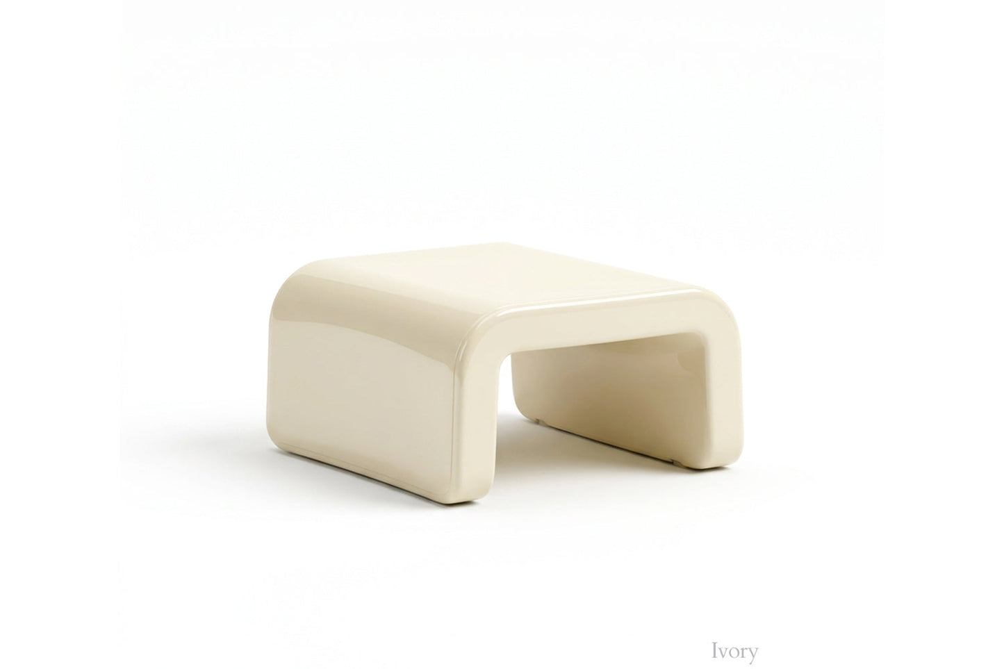 Tupelo Line Ottoman | Ivory - view 9