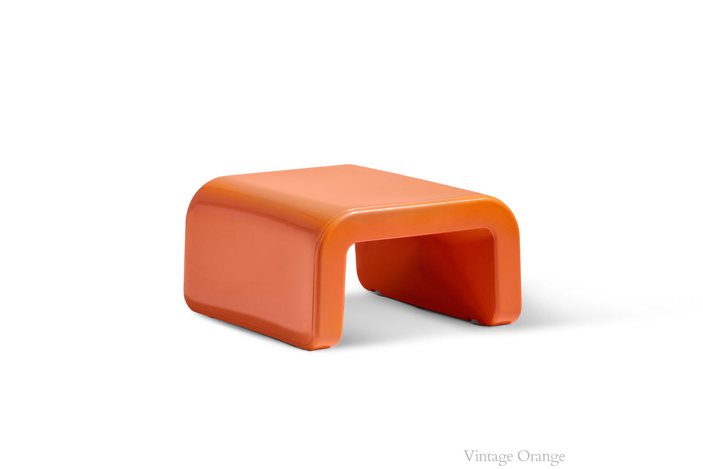 Tupelo Line Ottoman | Vintage Orange - view 4
