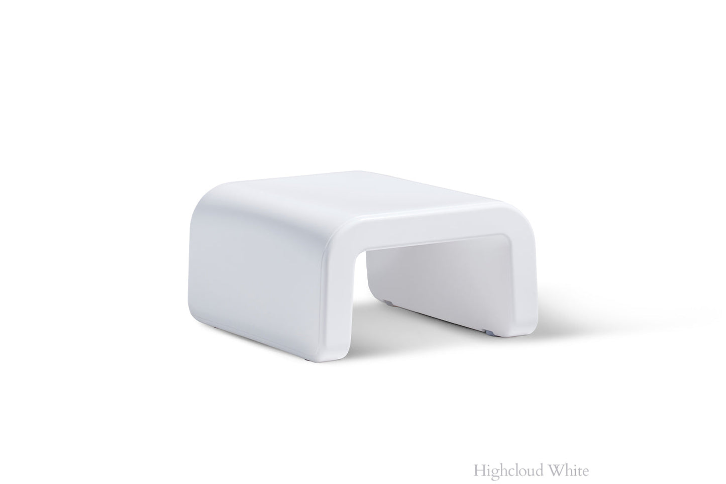 Tupelo Line Ottoman | Highcloud White - view 1