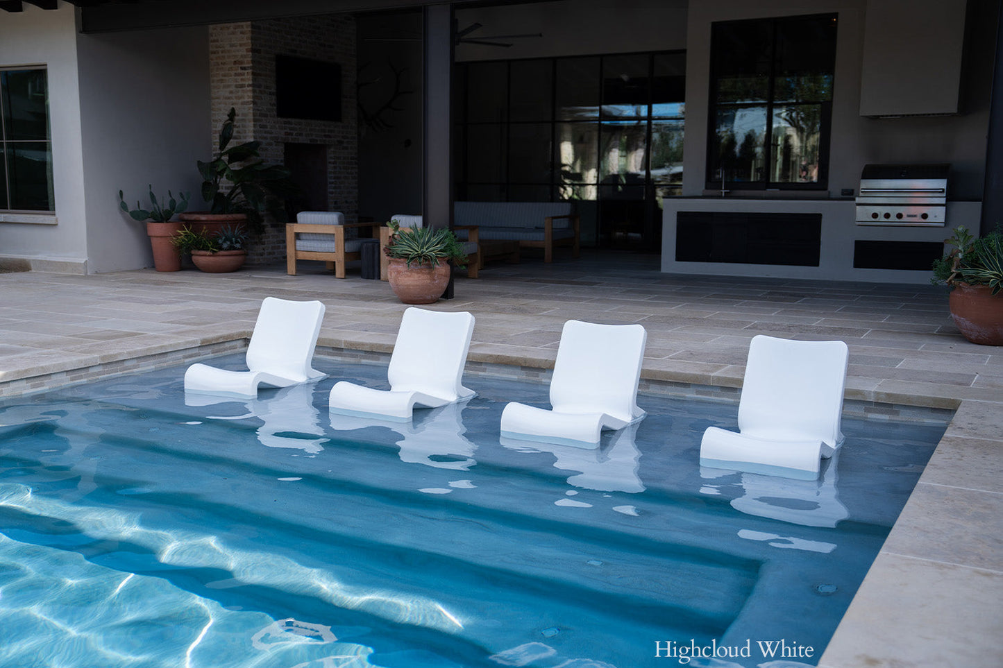 Tupelo Line Lounge Chair | Highcloud White - view 4