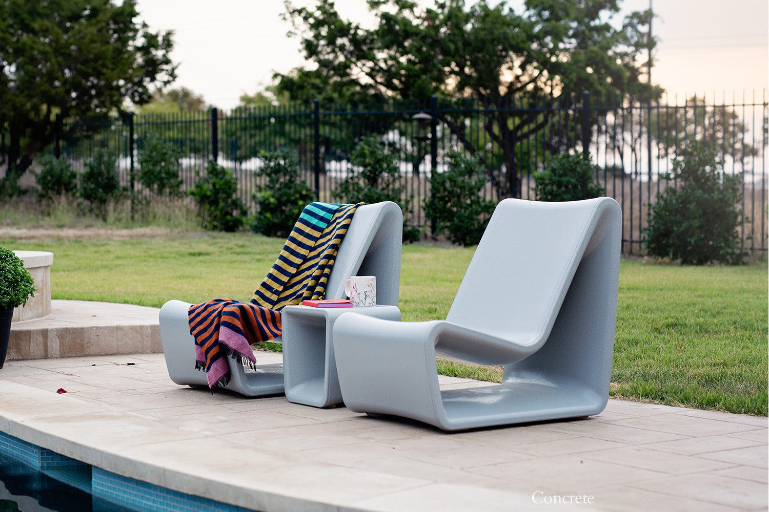 Tupelo Loop Lounge Chair | Concrete Gray