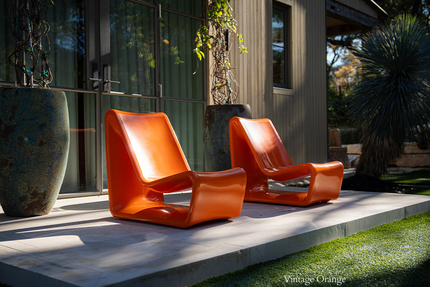 Tupelo Loop Lounge Chair | Vintage Orange