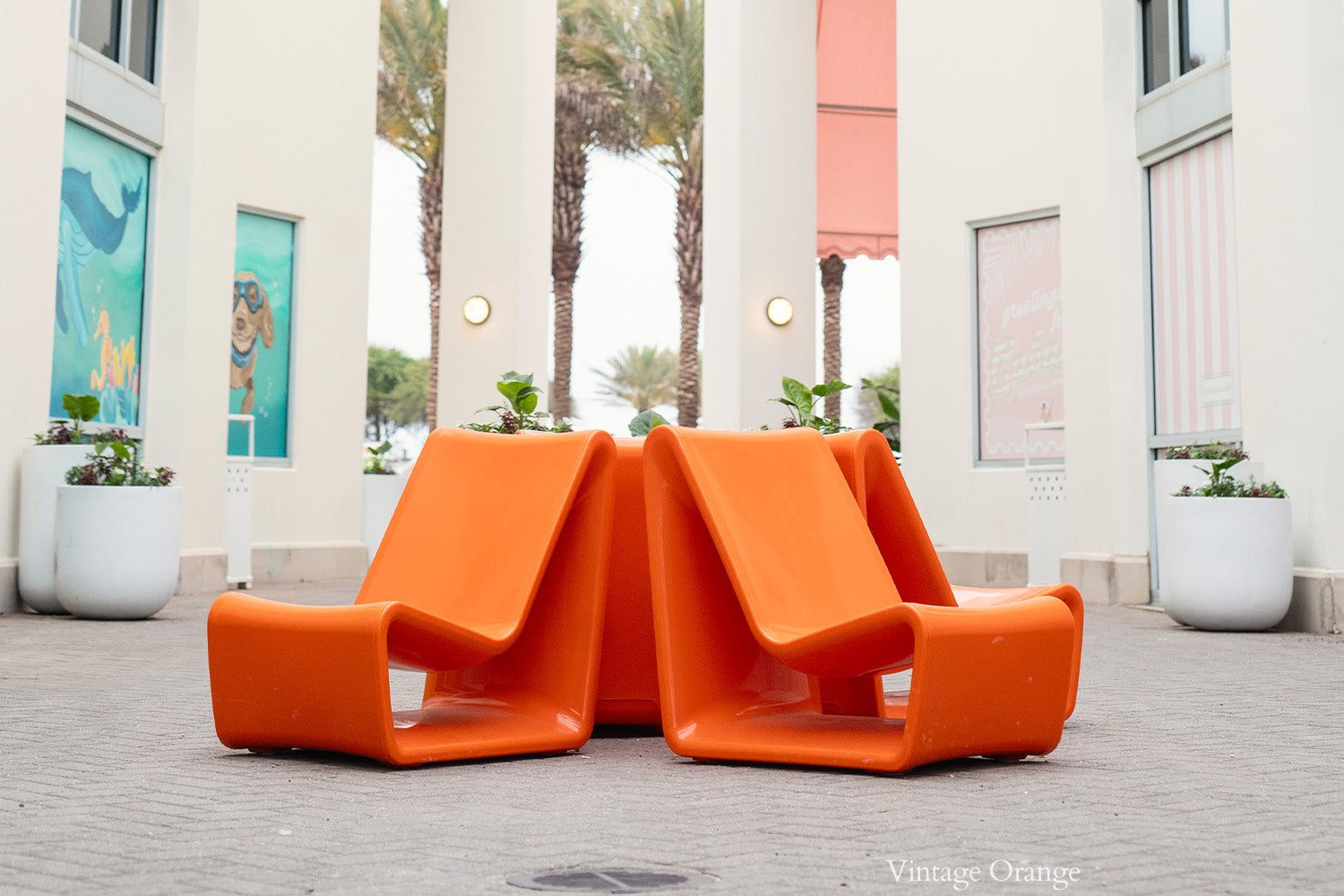 Tupelo Loop Lounge Chair | Vintage Orange