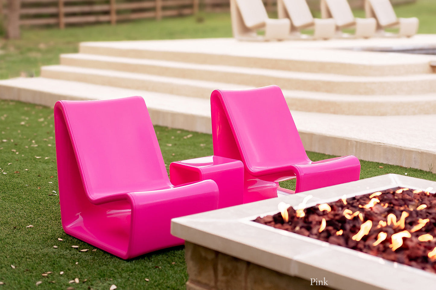 Tupelo Loop Lounge Chair | Pink - view 21