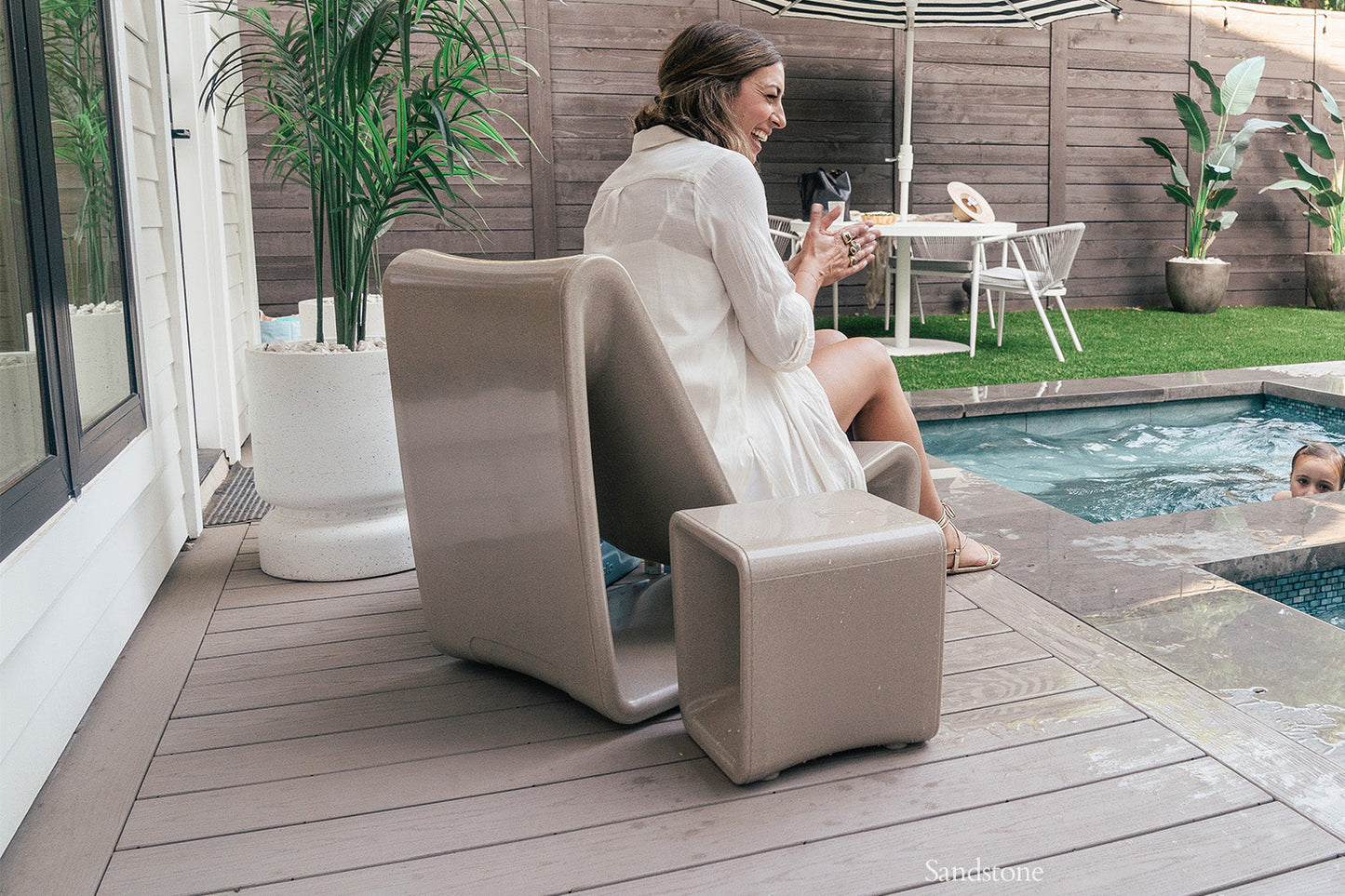 Tupelo Loop Lounge Chair | Sandstone - view 24