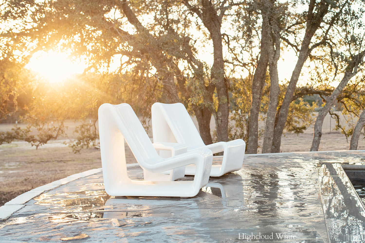 Tupelo Loop Lounge Chair | Highcloud White