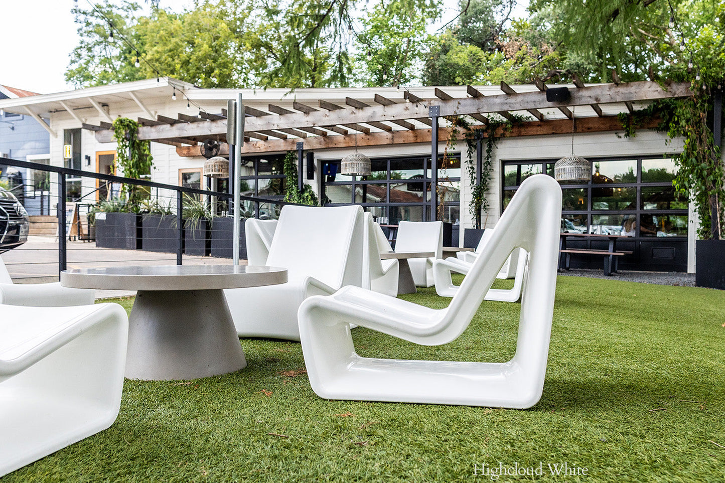 Tupelo Loop Lounge Chair | Highcloud White - view 11