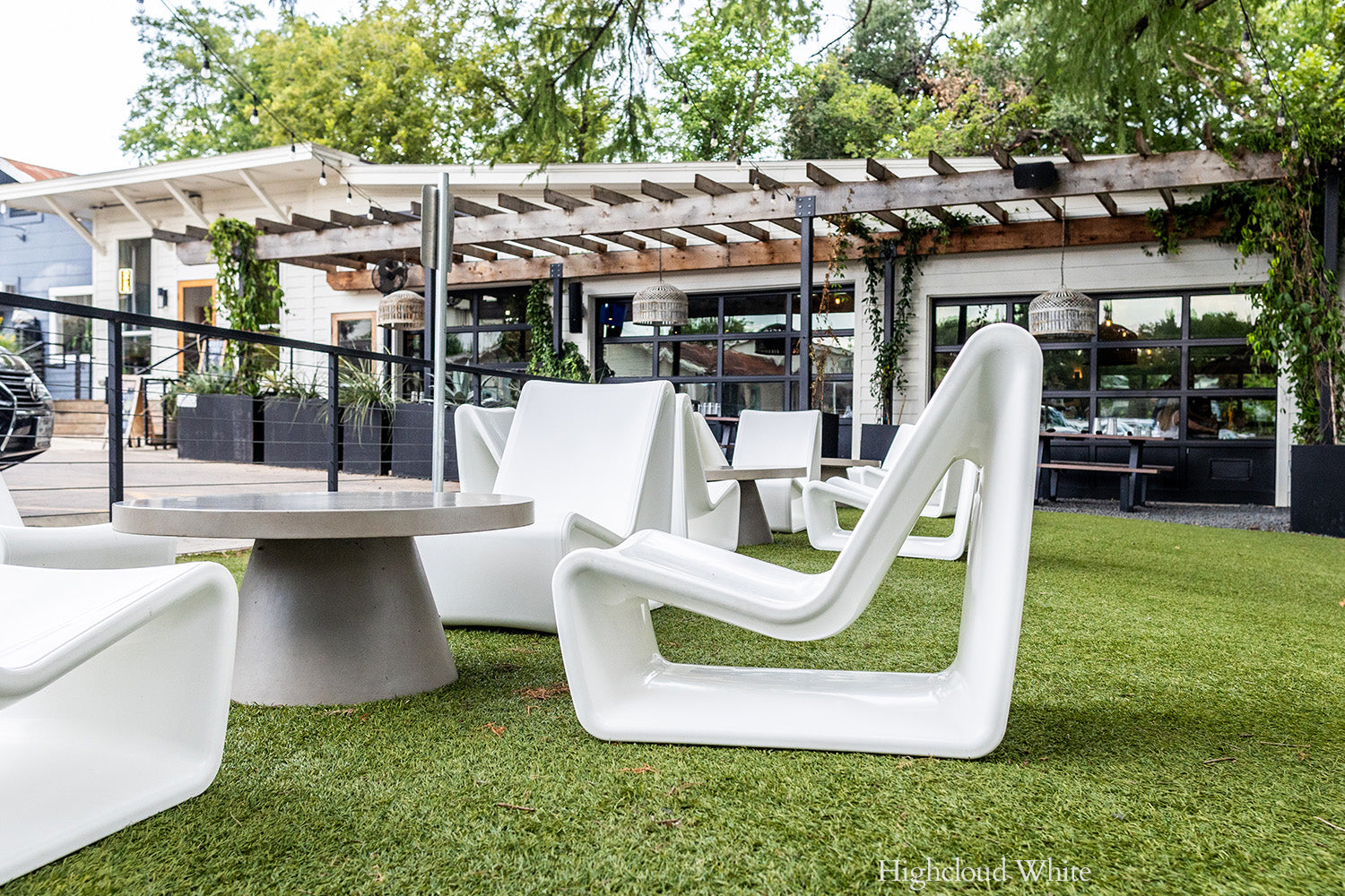 Tupelo Loop Lounge Chair | Highcloud White
