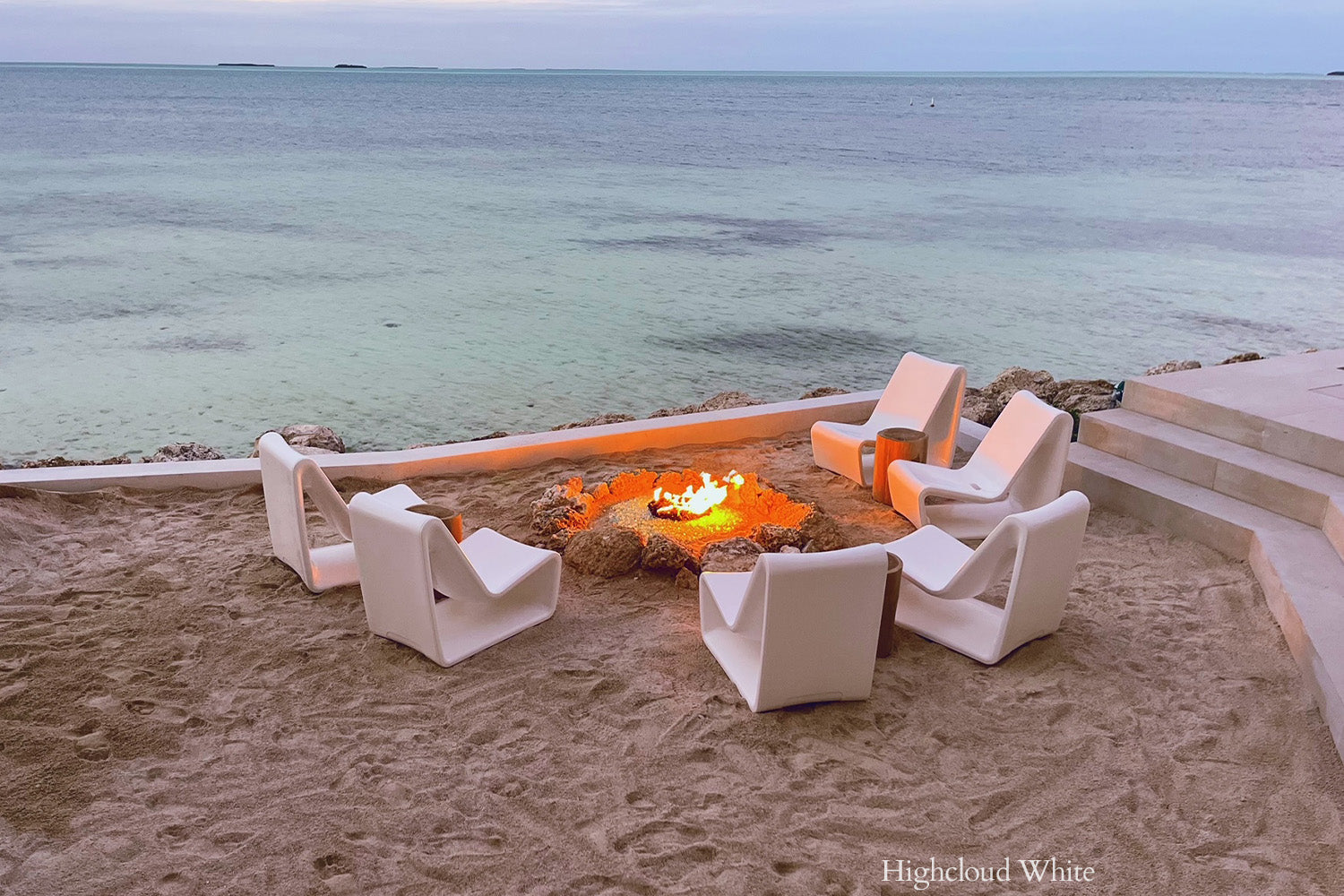 Tupelo Loop Lounge Chair | Highcloud White