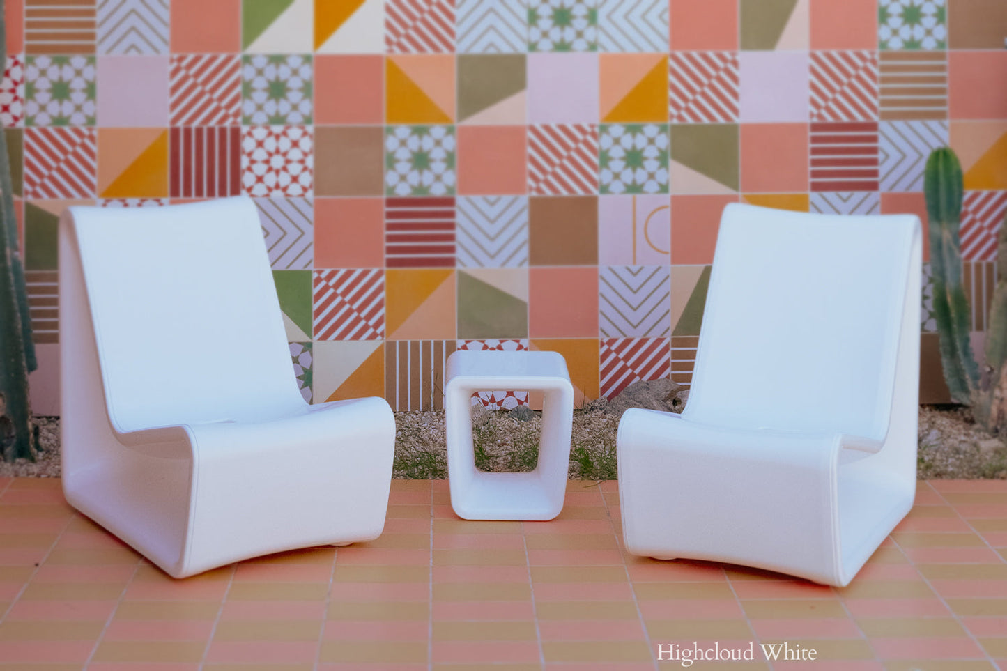 Tupelo Loop Table | Highcloud White - view 3