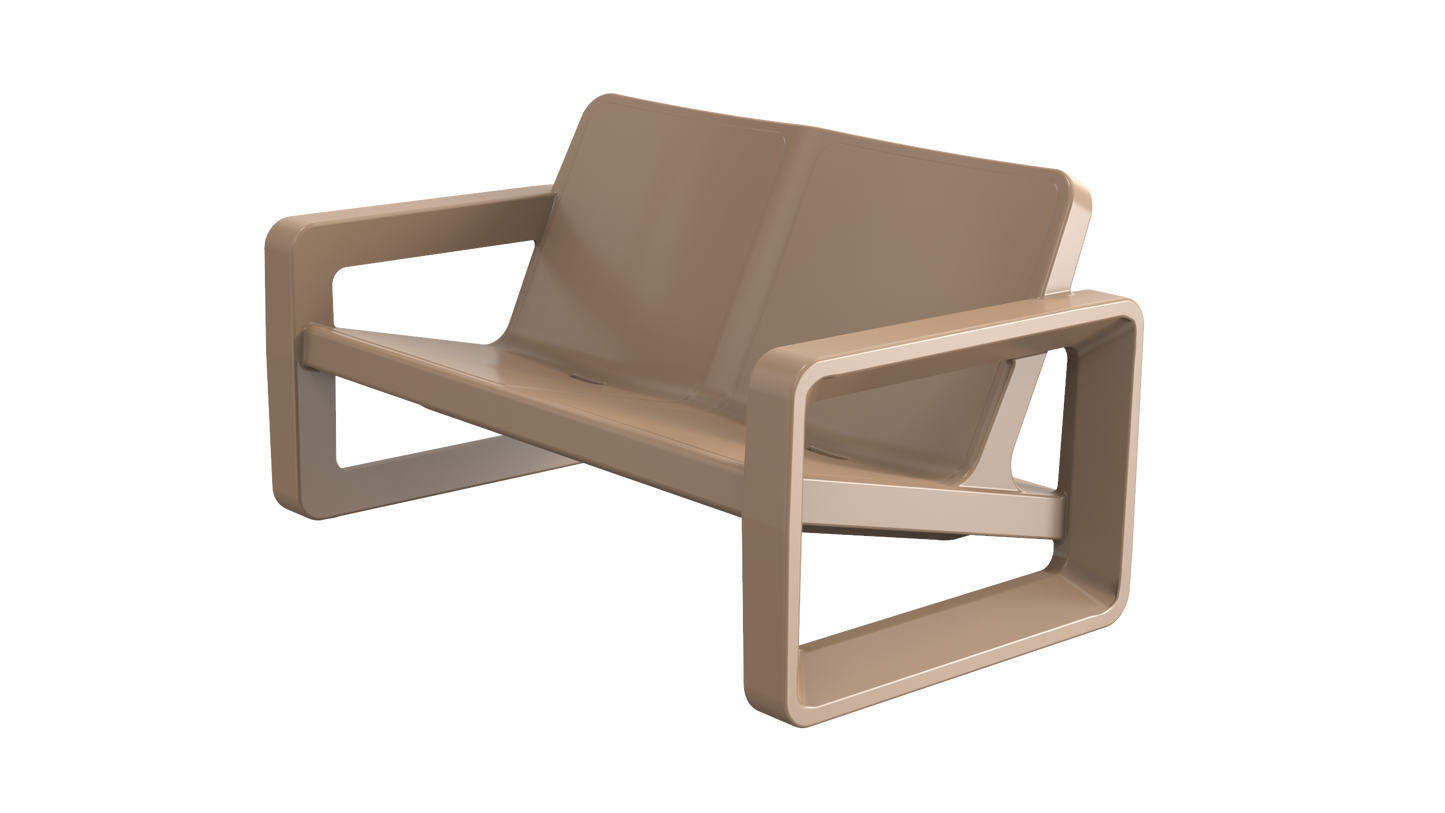Tupelo Deck Loveseat | Heritage-Taupe - view 11