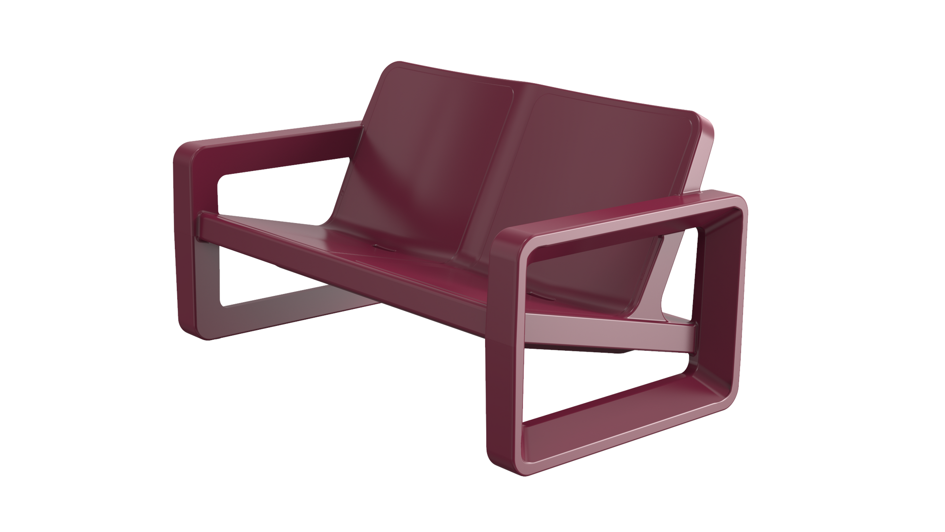 Tupelo Deck Loveseat | Heritage-Tempranillo