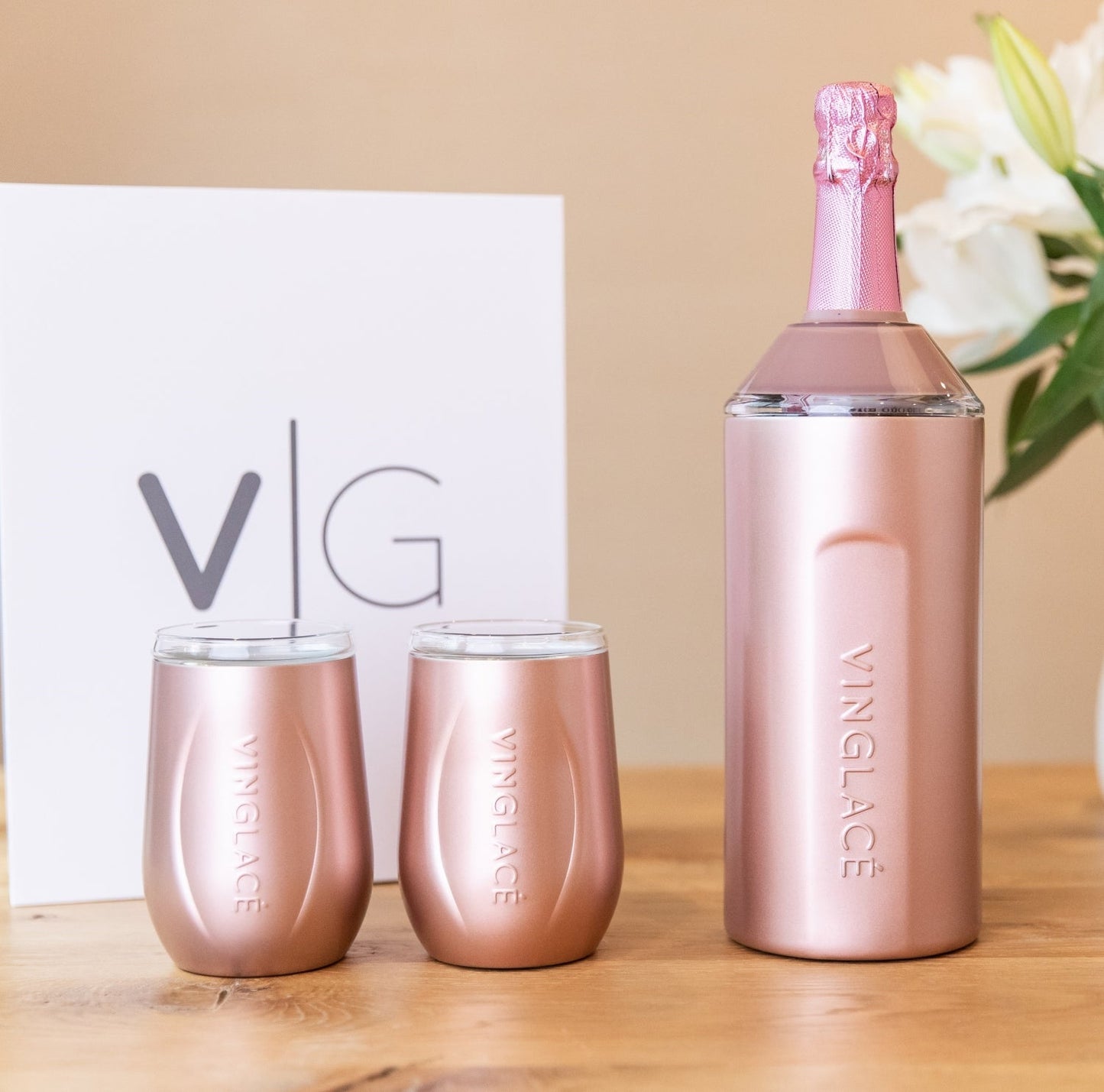 Vinglacé Wine Gift Set | Rose Gold - view 14