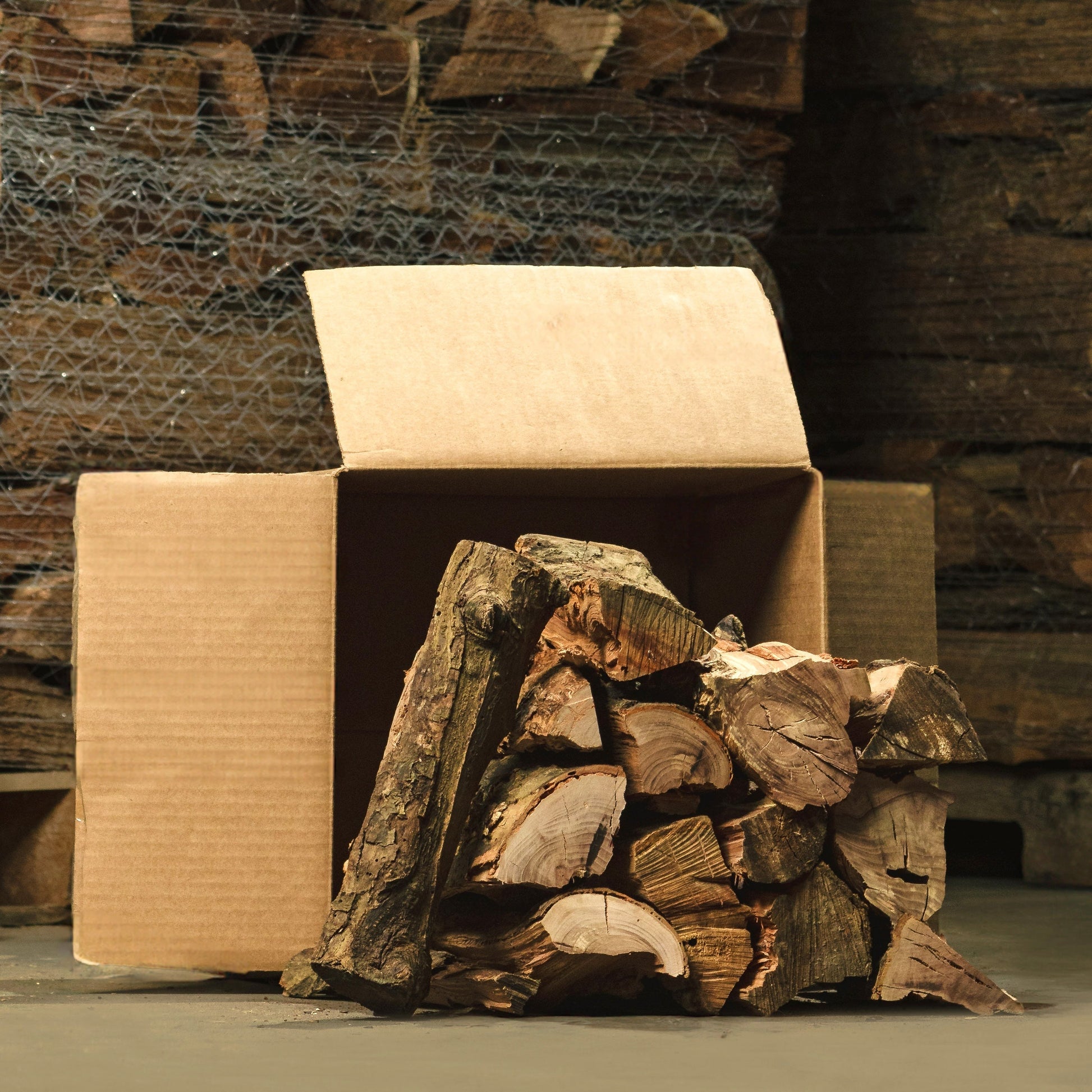 Woodbourne SPLITS™ – Boxed Kiln Dried Firewood | 8"/Apple