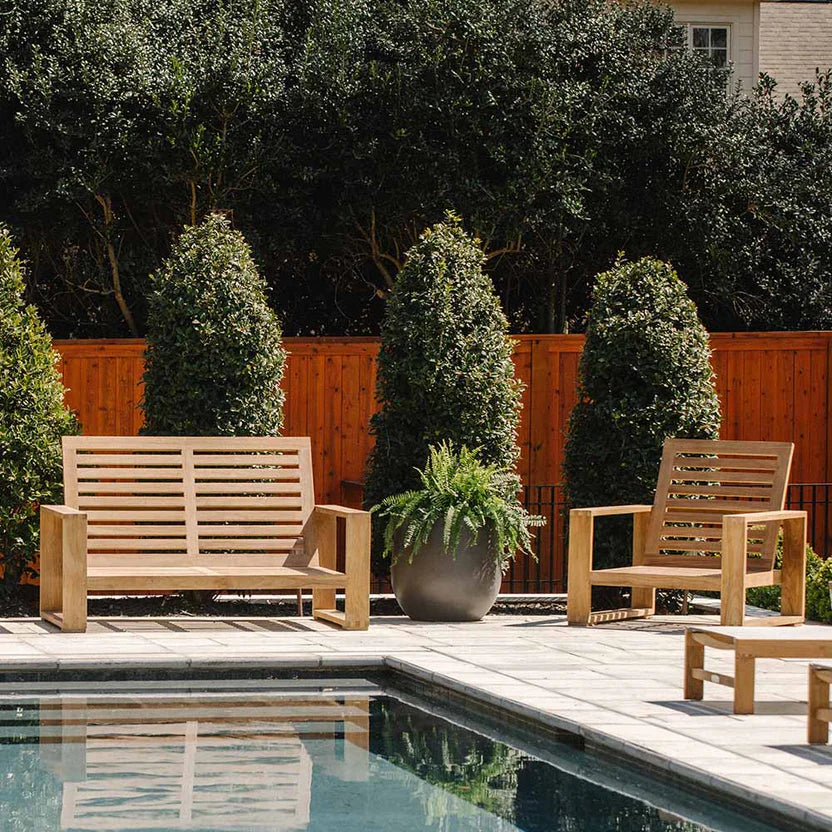 Sierra Grade A Teak Coffee Table and Chairs Set - view 4