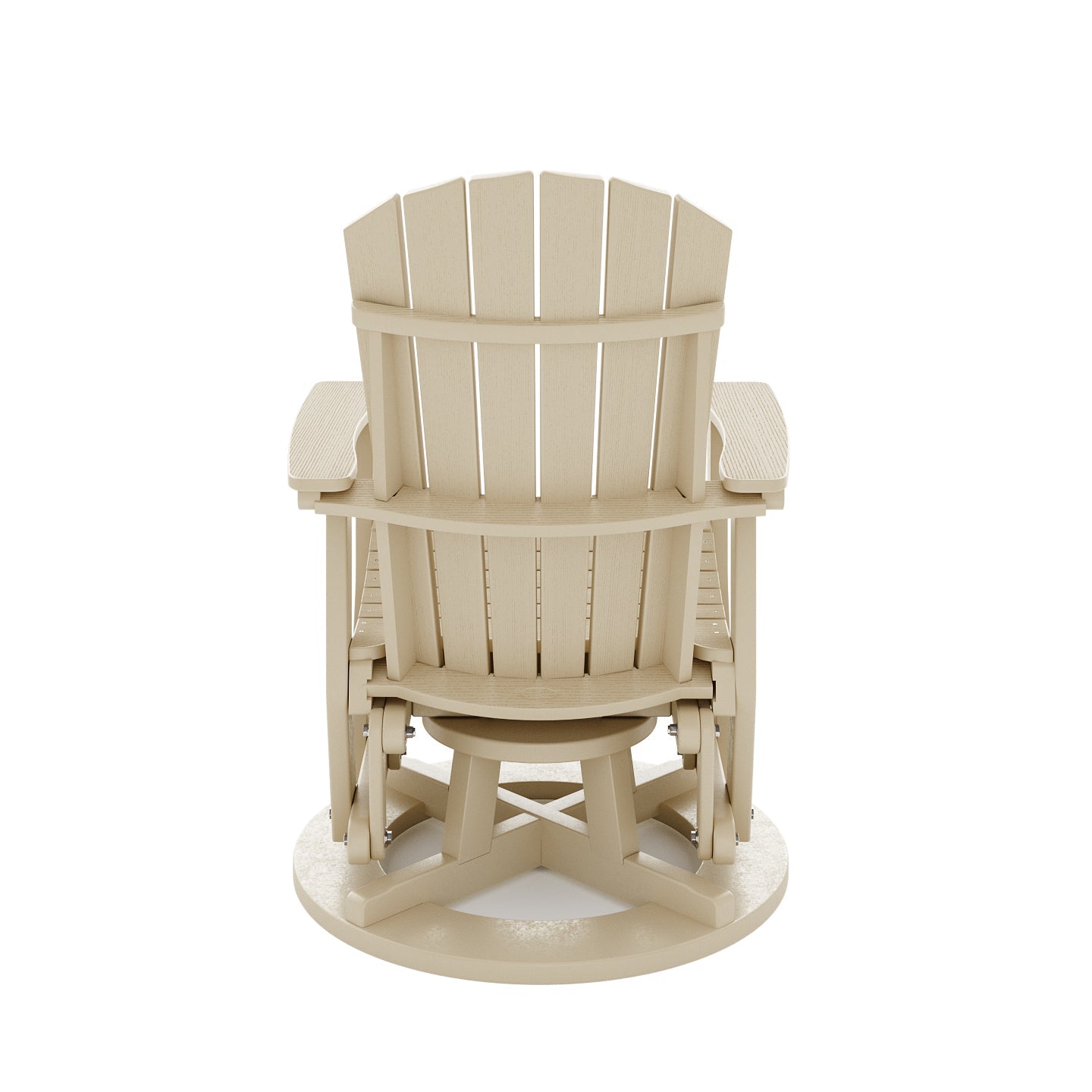 SoPoly St. Simons Swivel Glider Chair | Tybee Sand