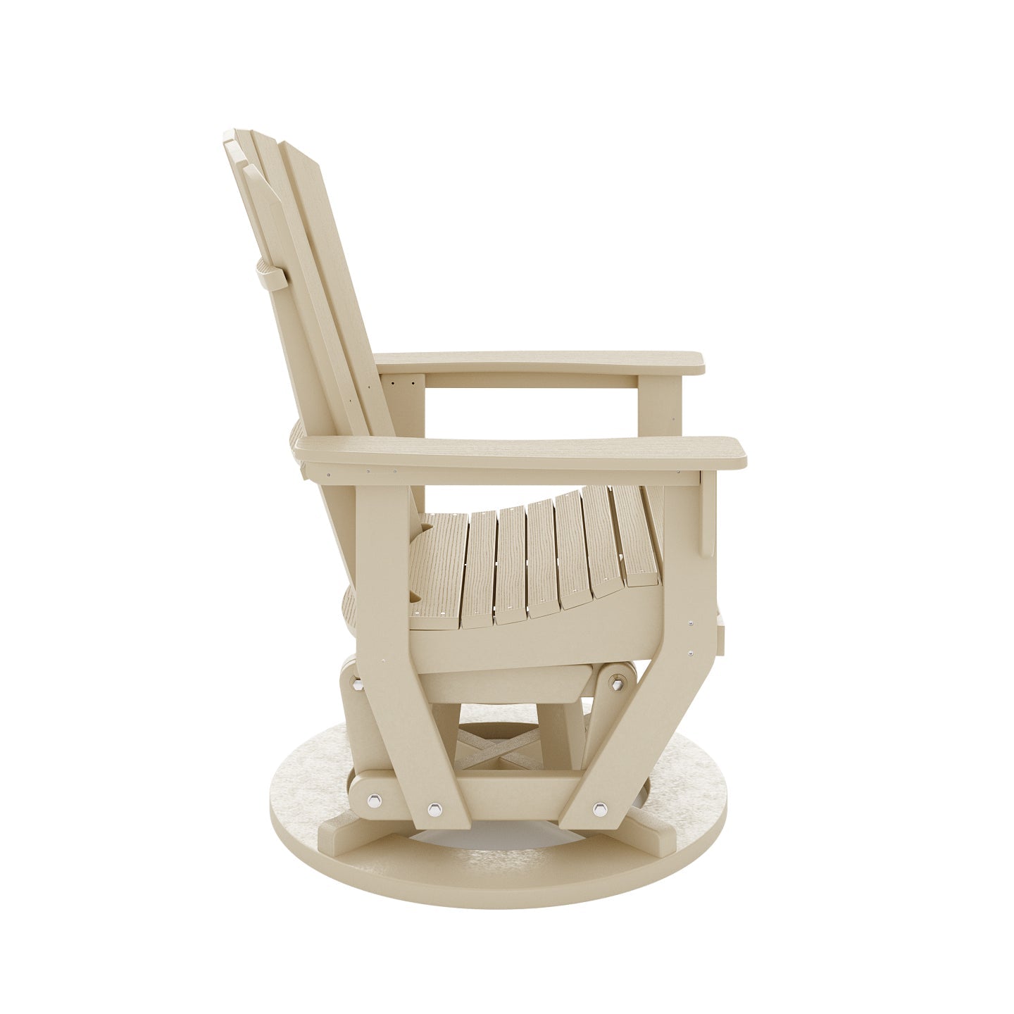 SoPoly St. Simons Swivel Glider Chair | Tybee Sand