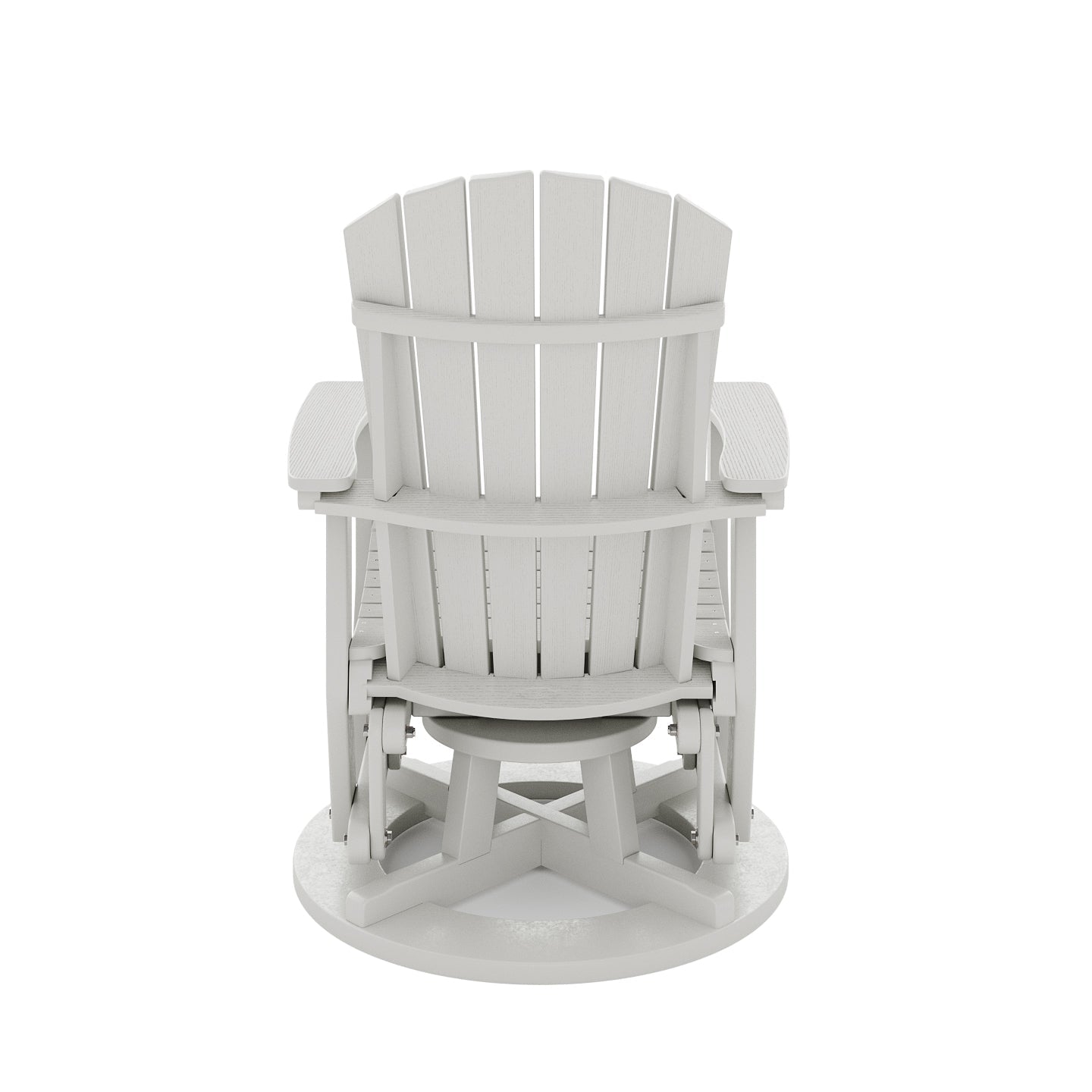 SoPoly St. Simons Swivel Glider Chair | Heron Gray - view 18