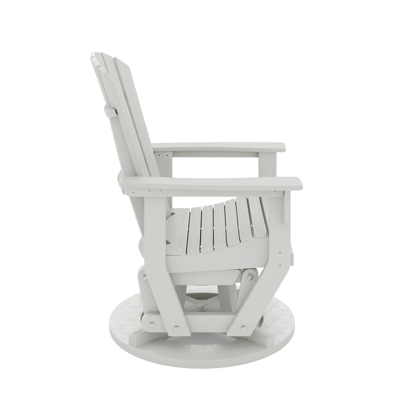 SoPoly St. Simons Swivel Glider Chair | Heron Gray - view 17