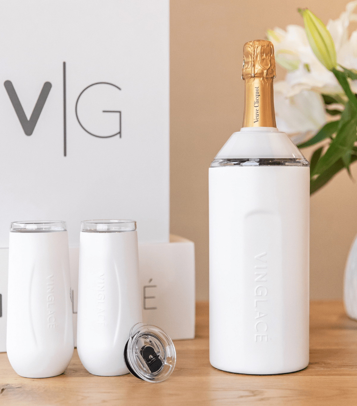 Vinglacé Champagne Gift Set | White - view 2
