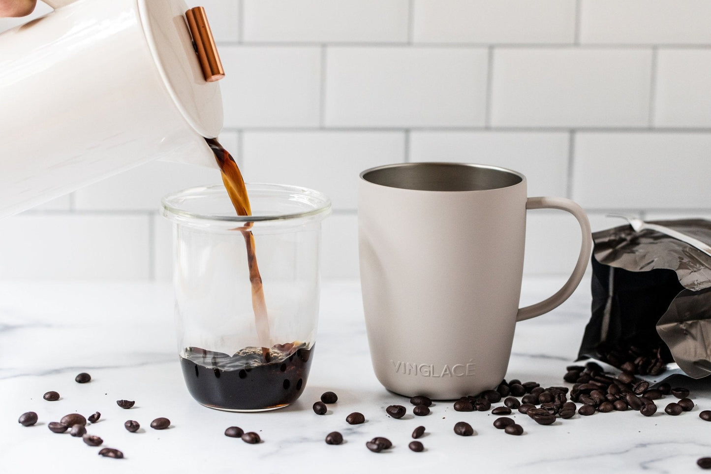Vinglacé Coffee Cup in Stone - view 4