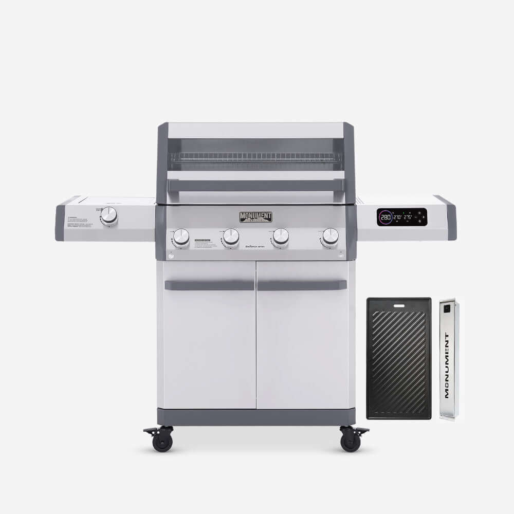 Monument Eminence 405 - Chic Clearview® Smart Stainless Gas Grill | Eminence 405 & Cast Iron Cooking Plate & Smoker Box - view 35