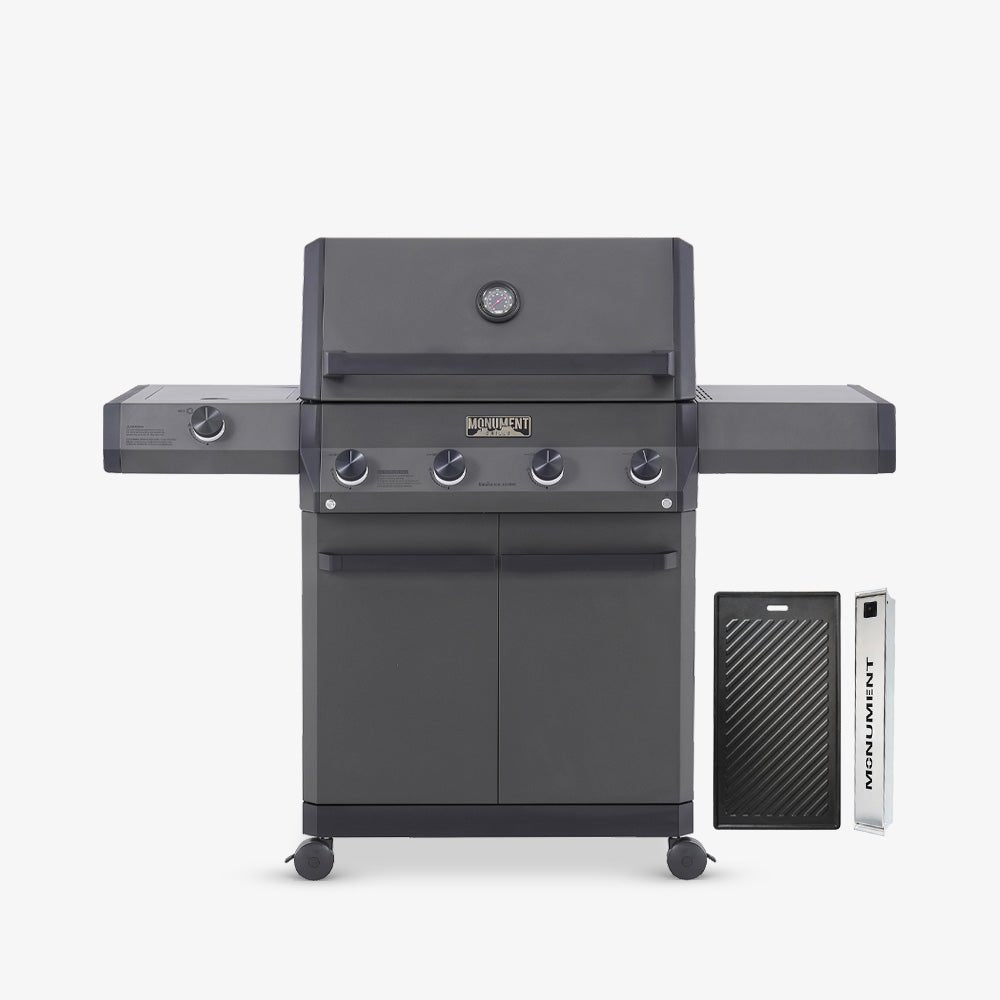 Monument Eminence 425 - Iconic Fortified Propane Gas Grill | Eminence 425 & Cast Iron Cooking Plate & Smoker Box - view 25