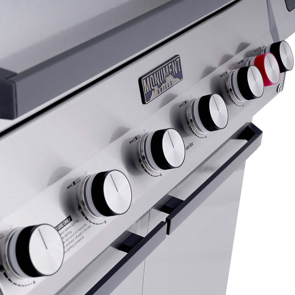 Monument Eminence 605 - Master Power Stainless Natural/Propane Gas Grill | Eminence 605 (Include Free Rotisserie) & Natural Gas Conversion Kit
